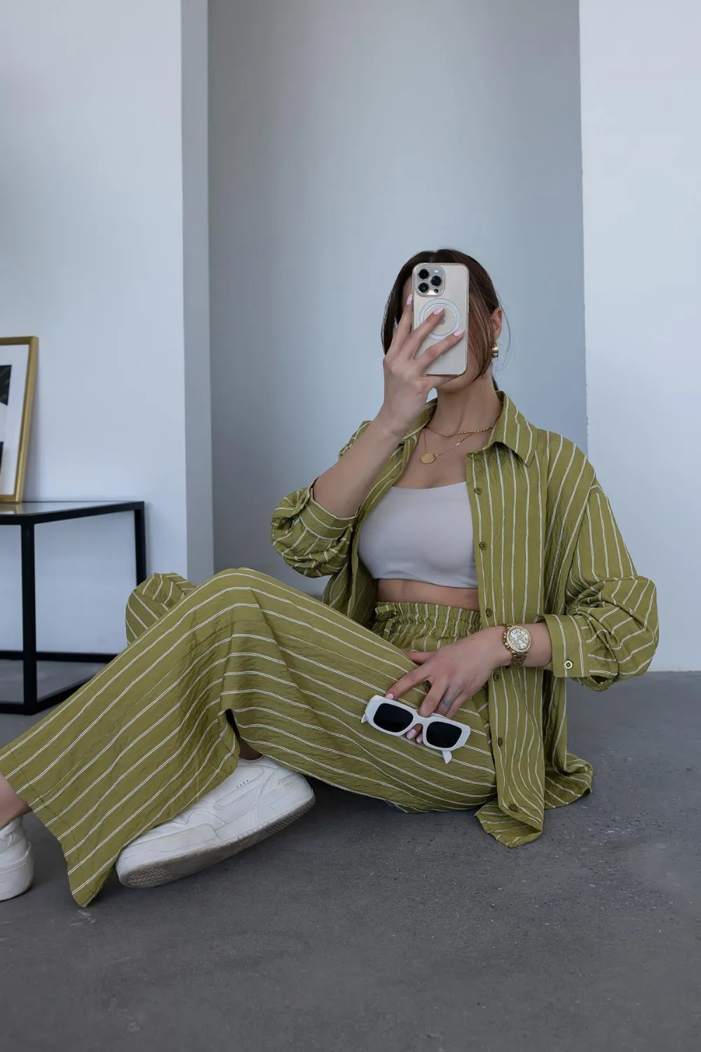 Çizgili Takım - YAĞ YEŞİLİ