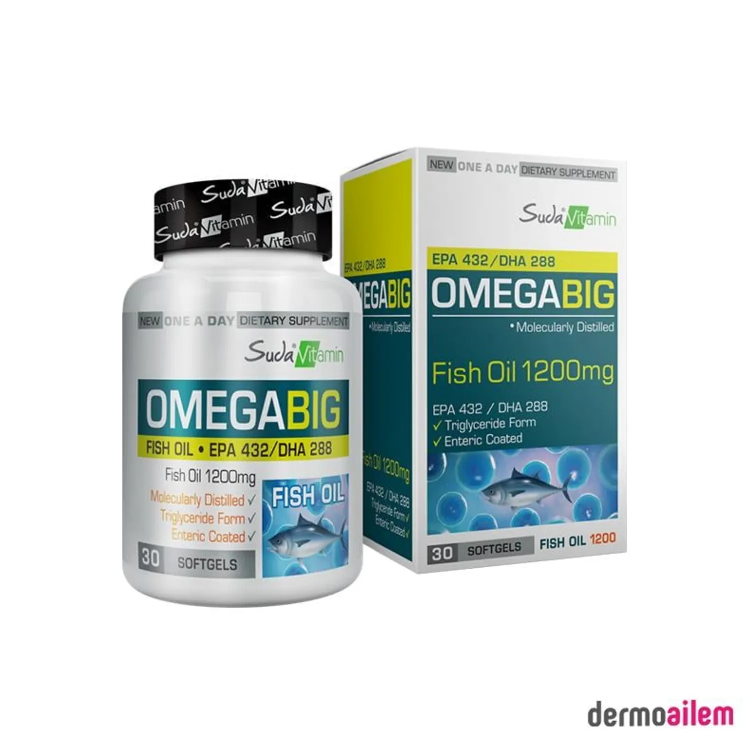 Suda Vitamin Omegabig 30 Yumuşak Kapsül (SKT:10.2025)