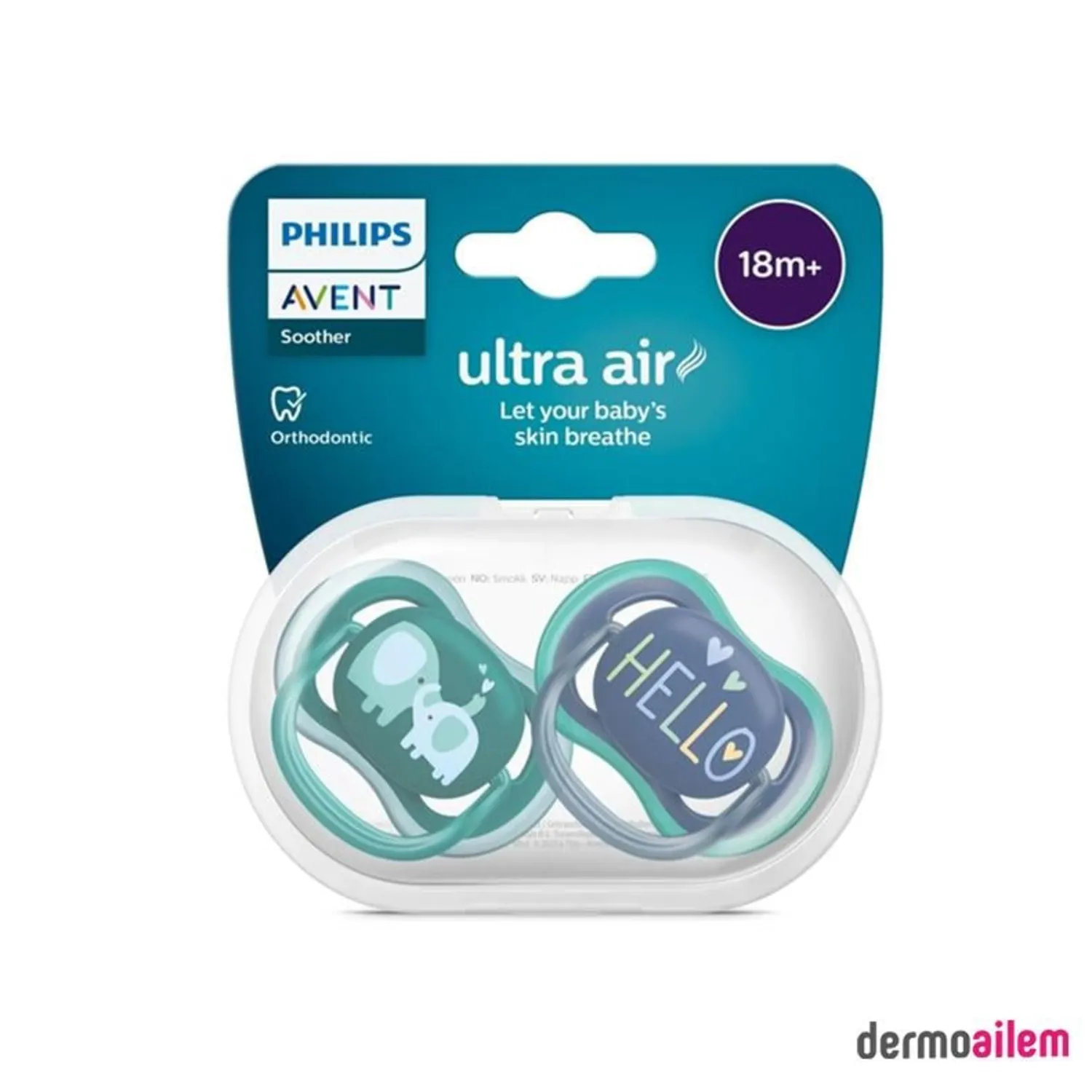 Philips Avent SCF349/18 Ultra Air +18 Ay 2'li Erkek Emzik
