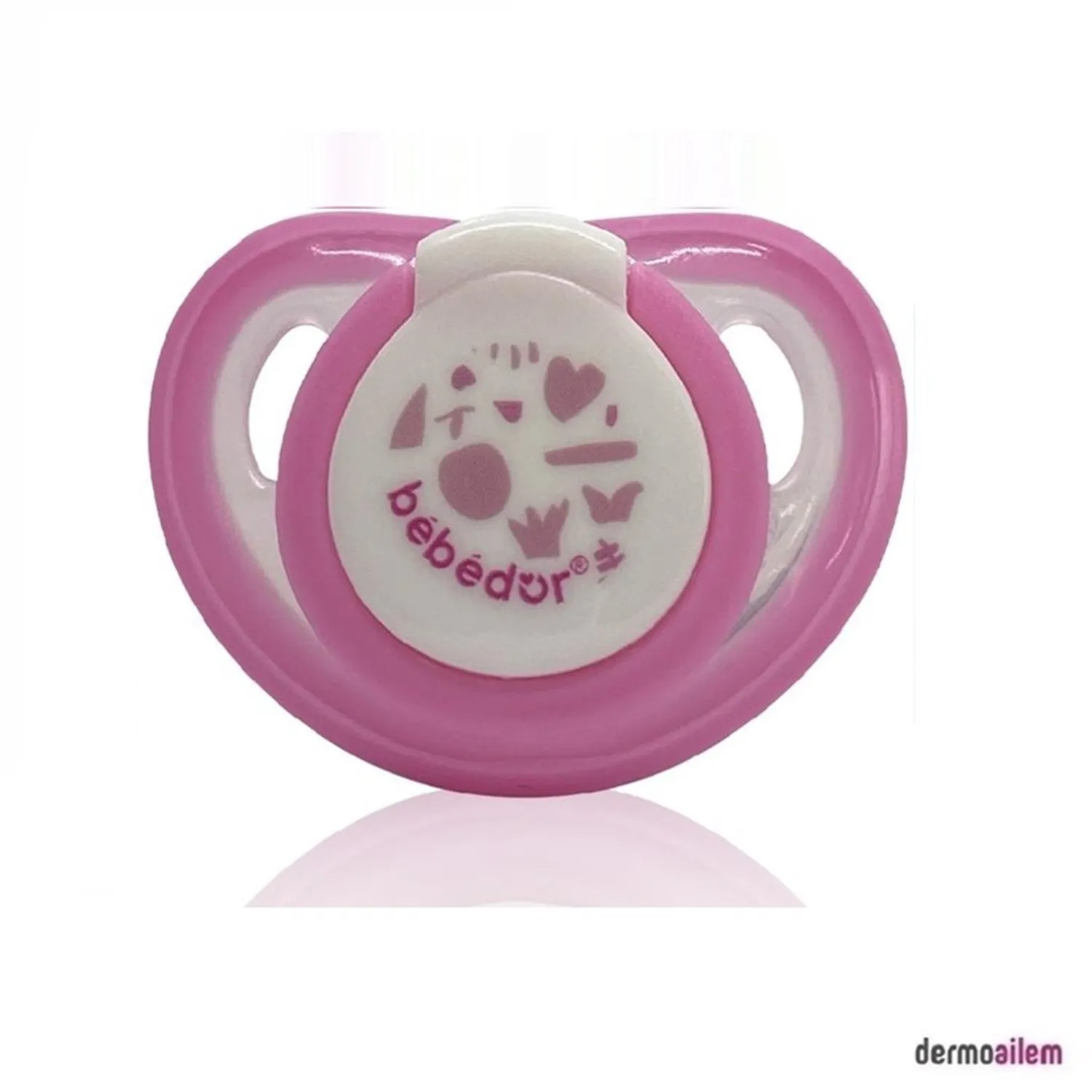 Bebedor Silikon Kiraz Uçlu Emzik 6-18 ay Pembe