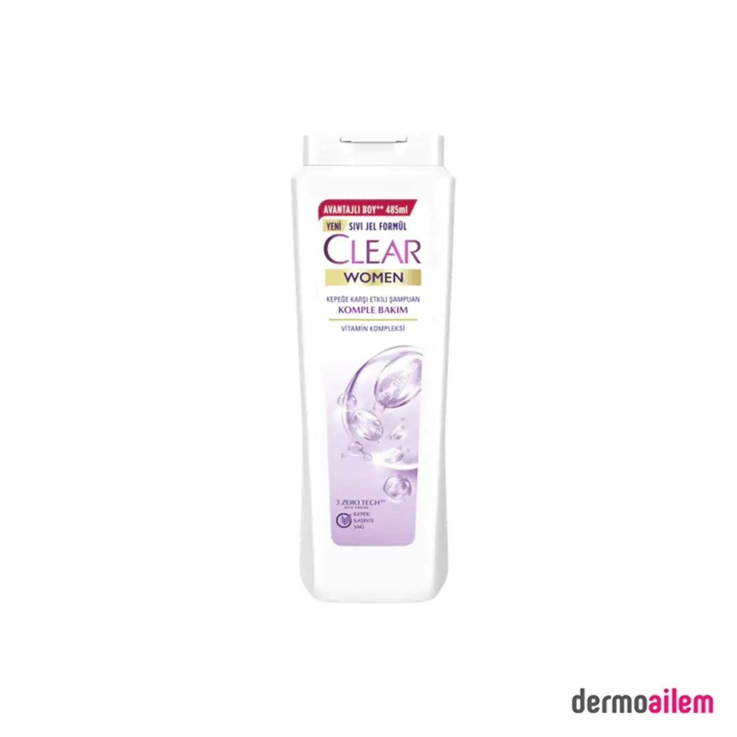 Clear Women Komple Bakım Kepeğe Karşı Etkili Şampuan 485 ml