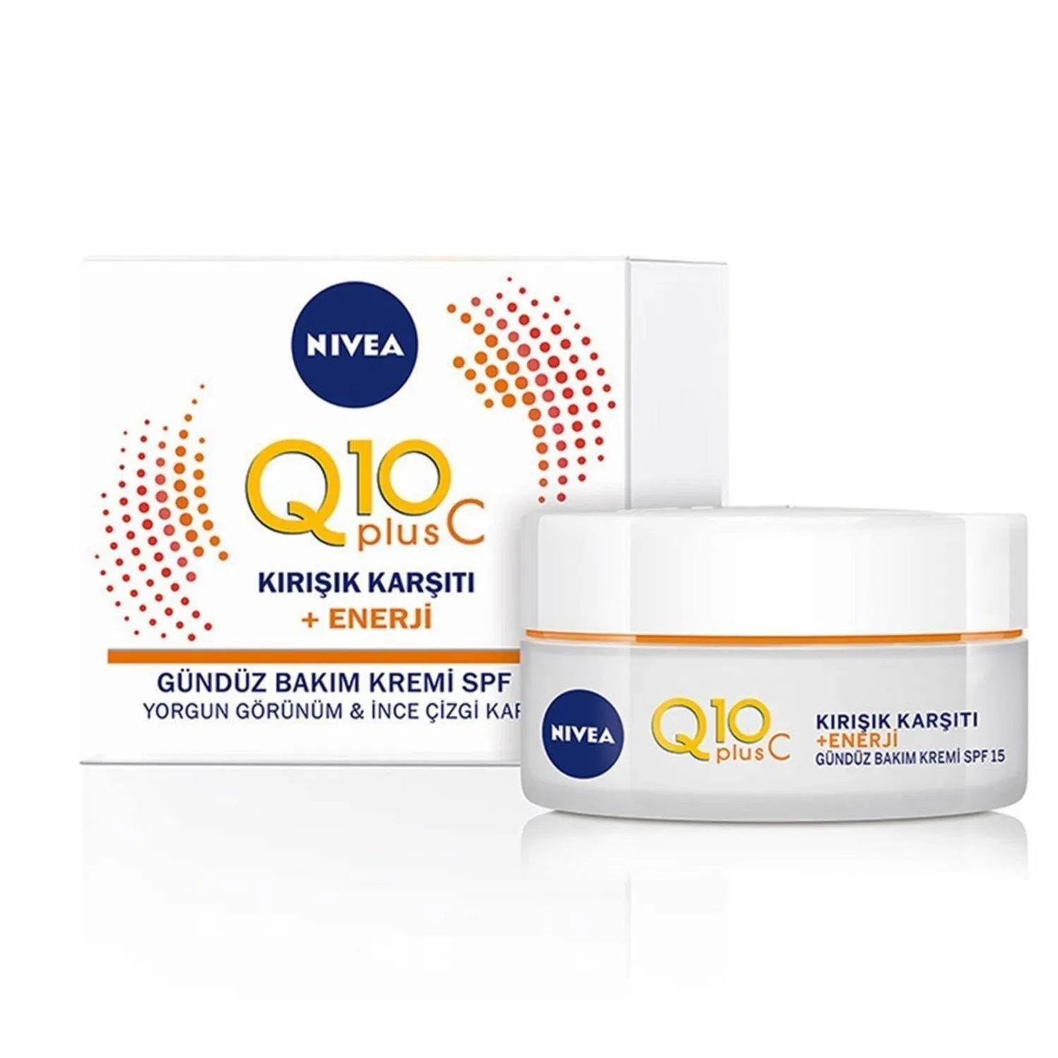 Nivea Q10 Plus C Kırışık Karşıtı + Enerji Gündüz Bakım Kremi SPF15 Faktör 50 ml