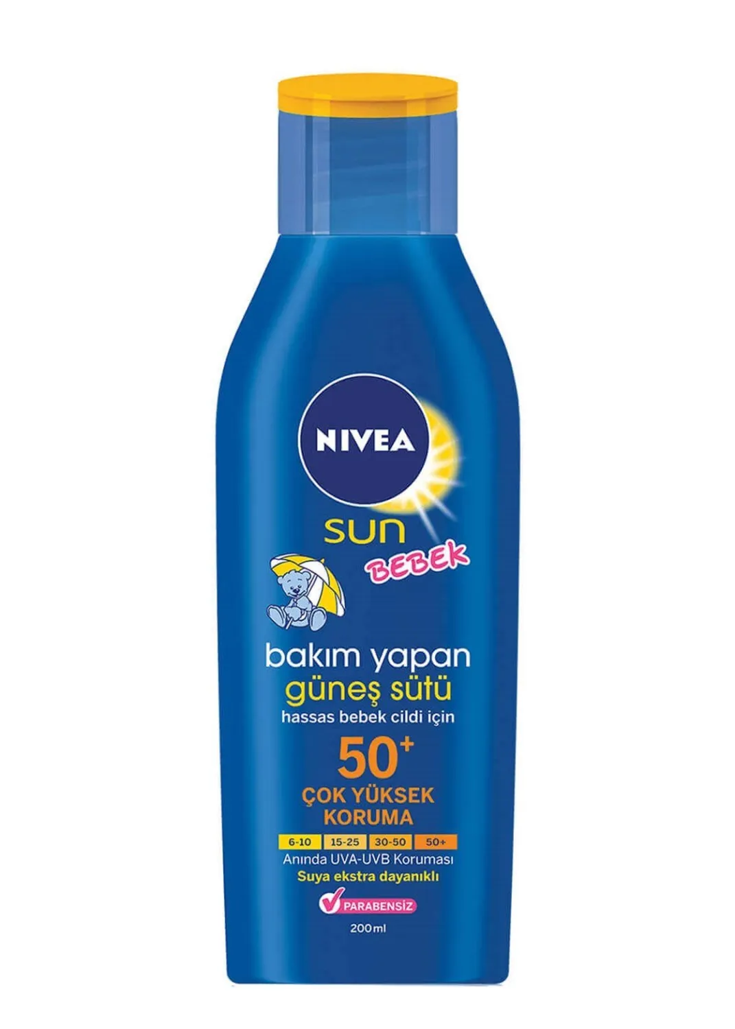 Nivea Sun Baby Bakım Yapan Güneş Sütü SPF 50+ Faktör 200ml