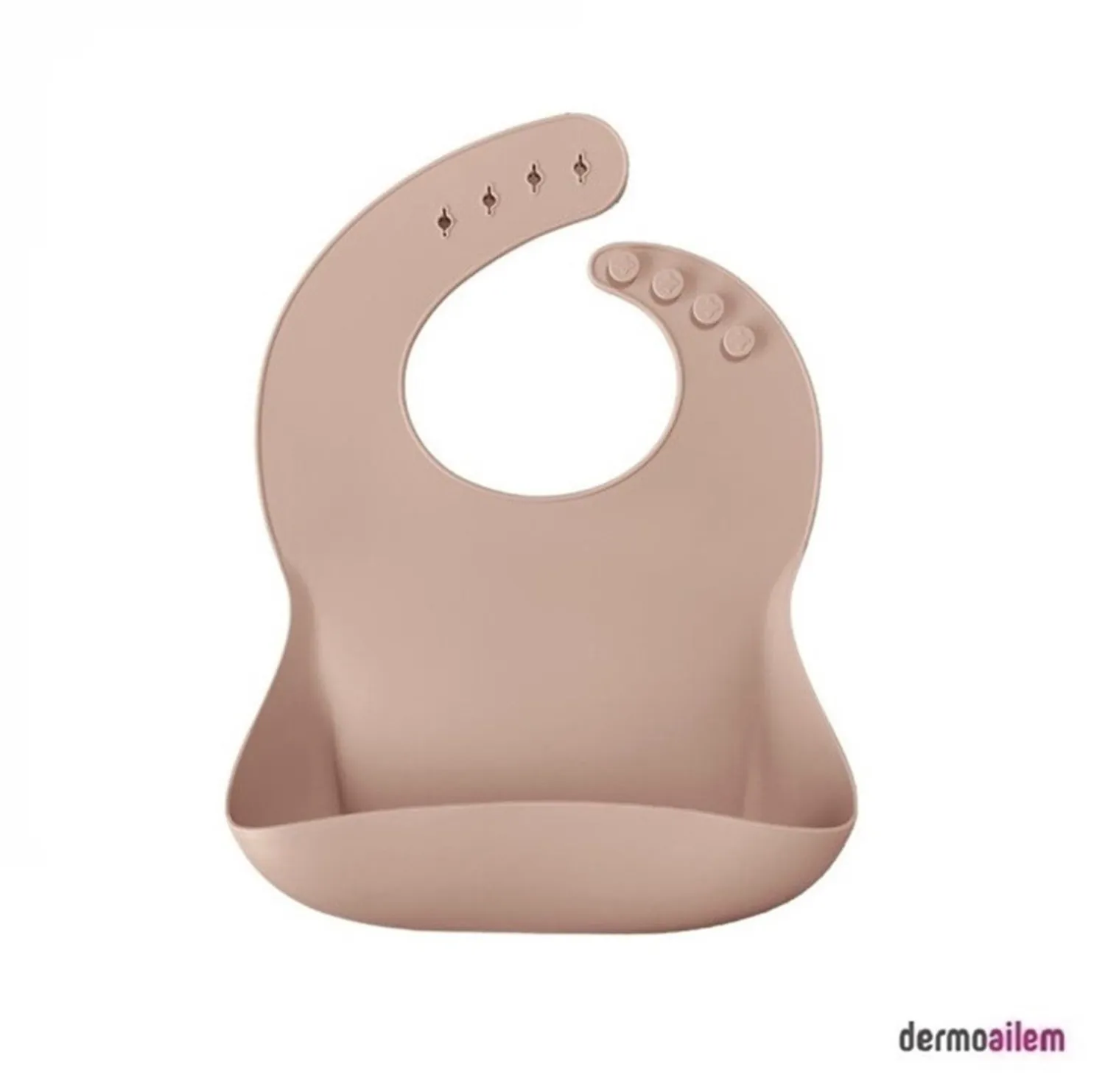 Oioi Basic Silikon Mama Önlüğü Bubble Beige