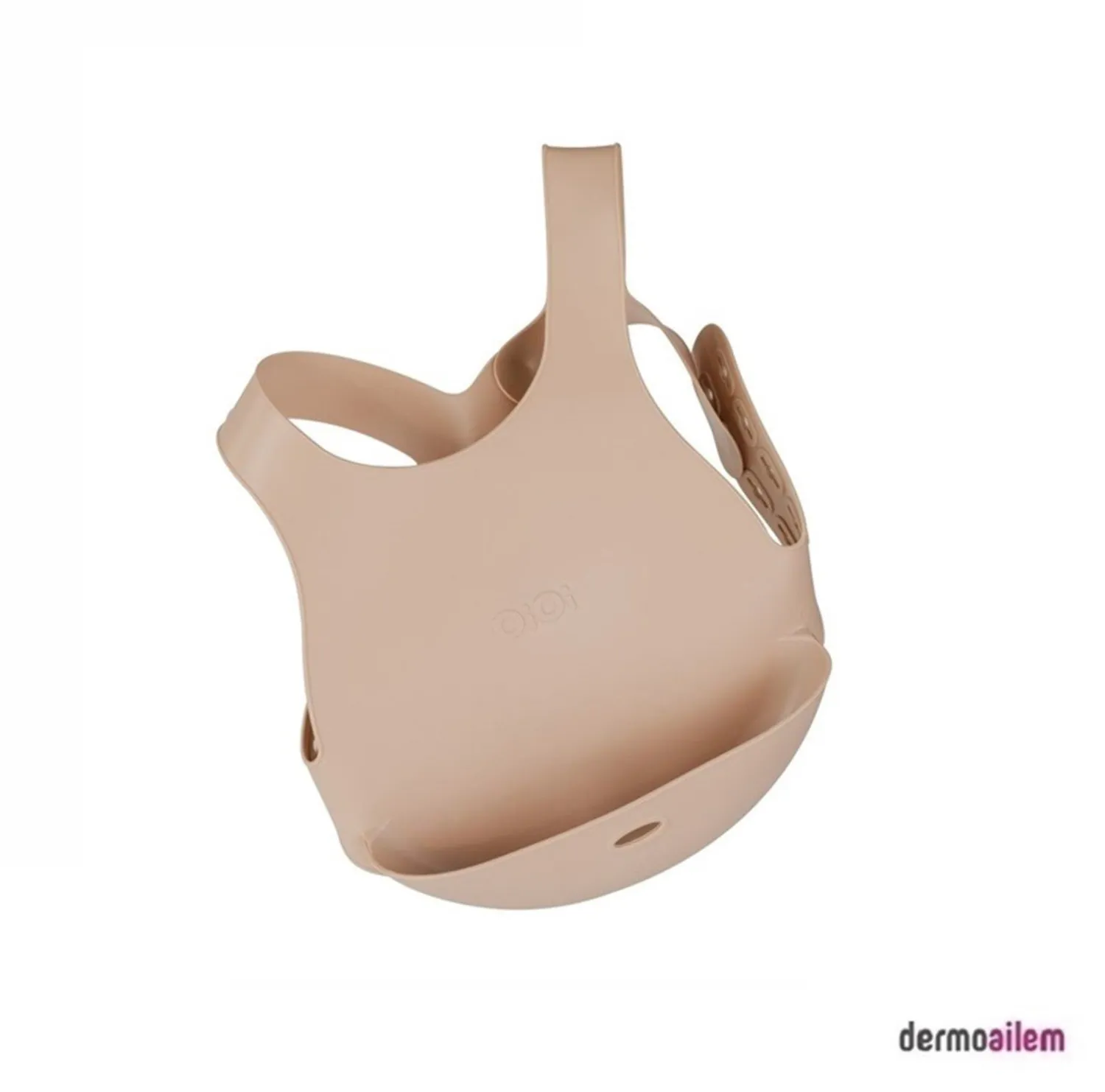 OİOİ Silikon Mama Önlüğü Bej