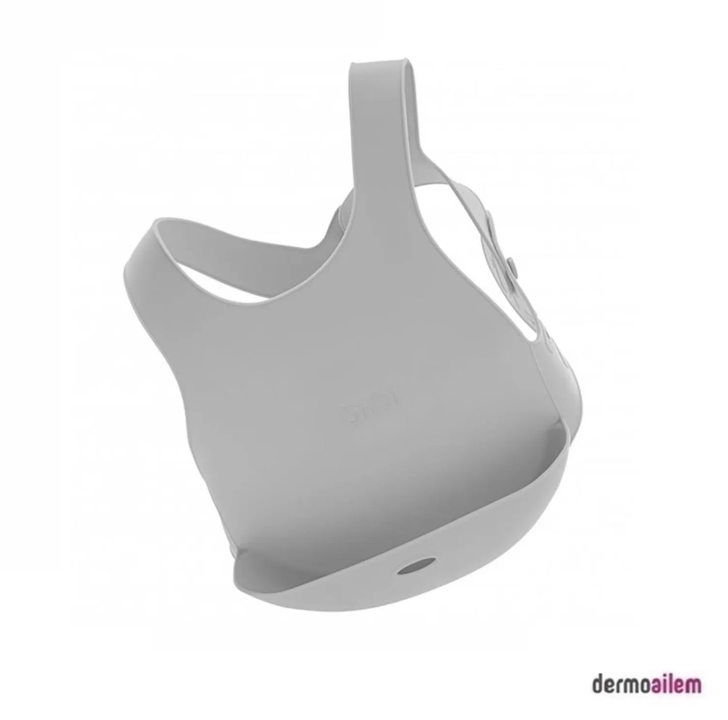 OİOİ Silikon Mama Önlüğü Gri