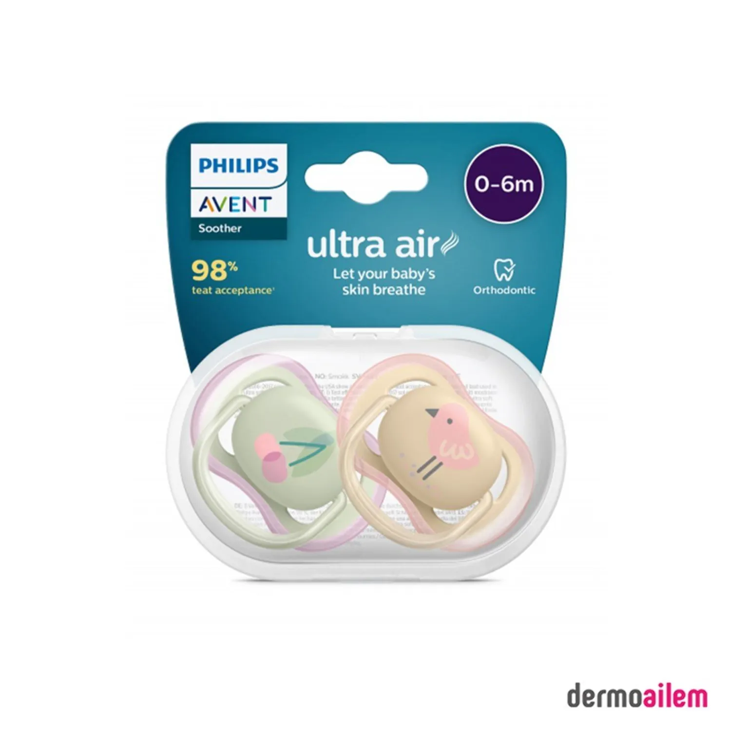 Philips Avent Ultra Air Emzik Serisi 0-6 Ay Kız SCF08513