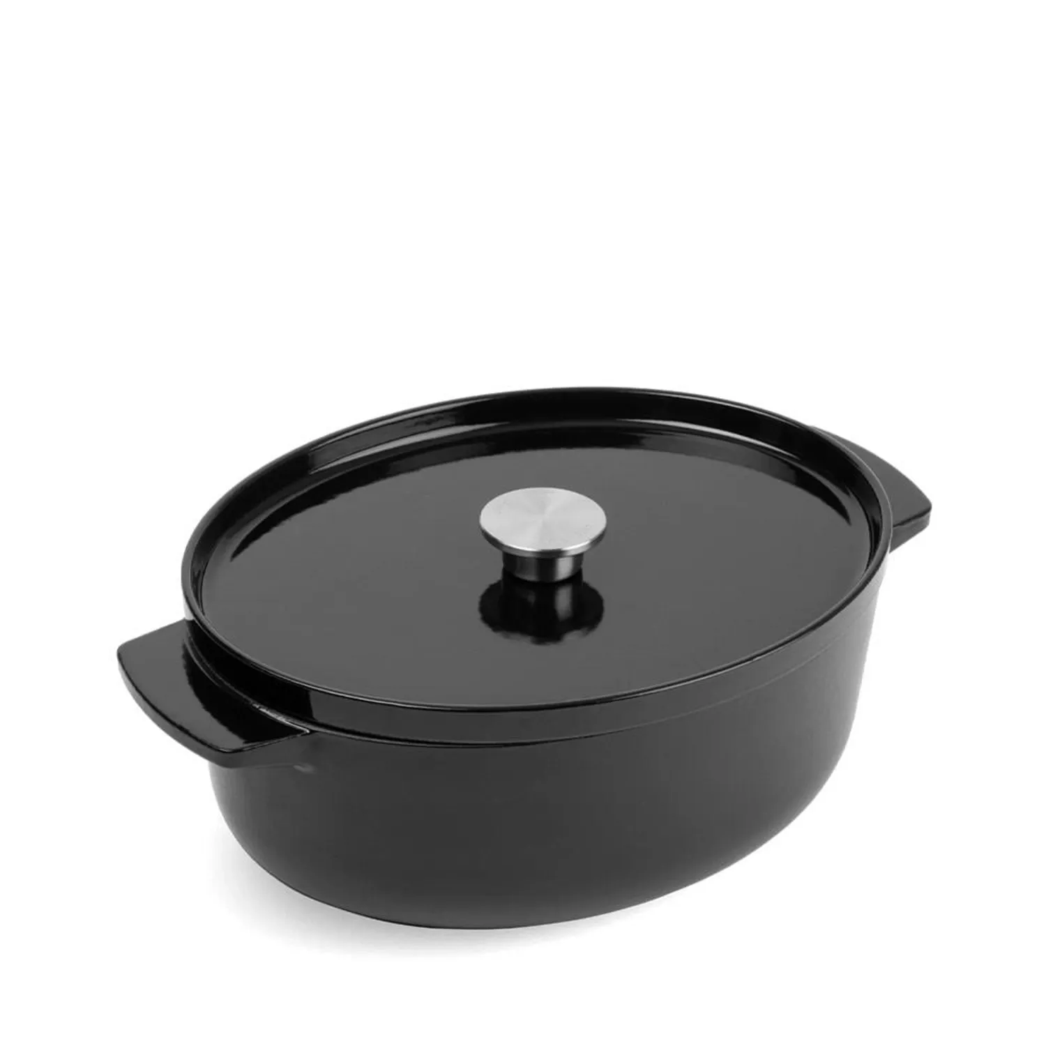 KitchenAid Oval Döküm Tencere 30 cm Onxy Black