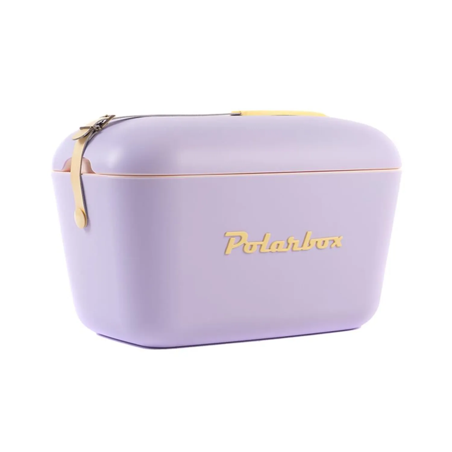 Polarbox Pop Deri Kayışlı Soğuk ve Sıcak Termos Çanta 20 L Leylak & Sarı