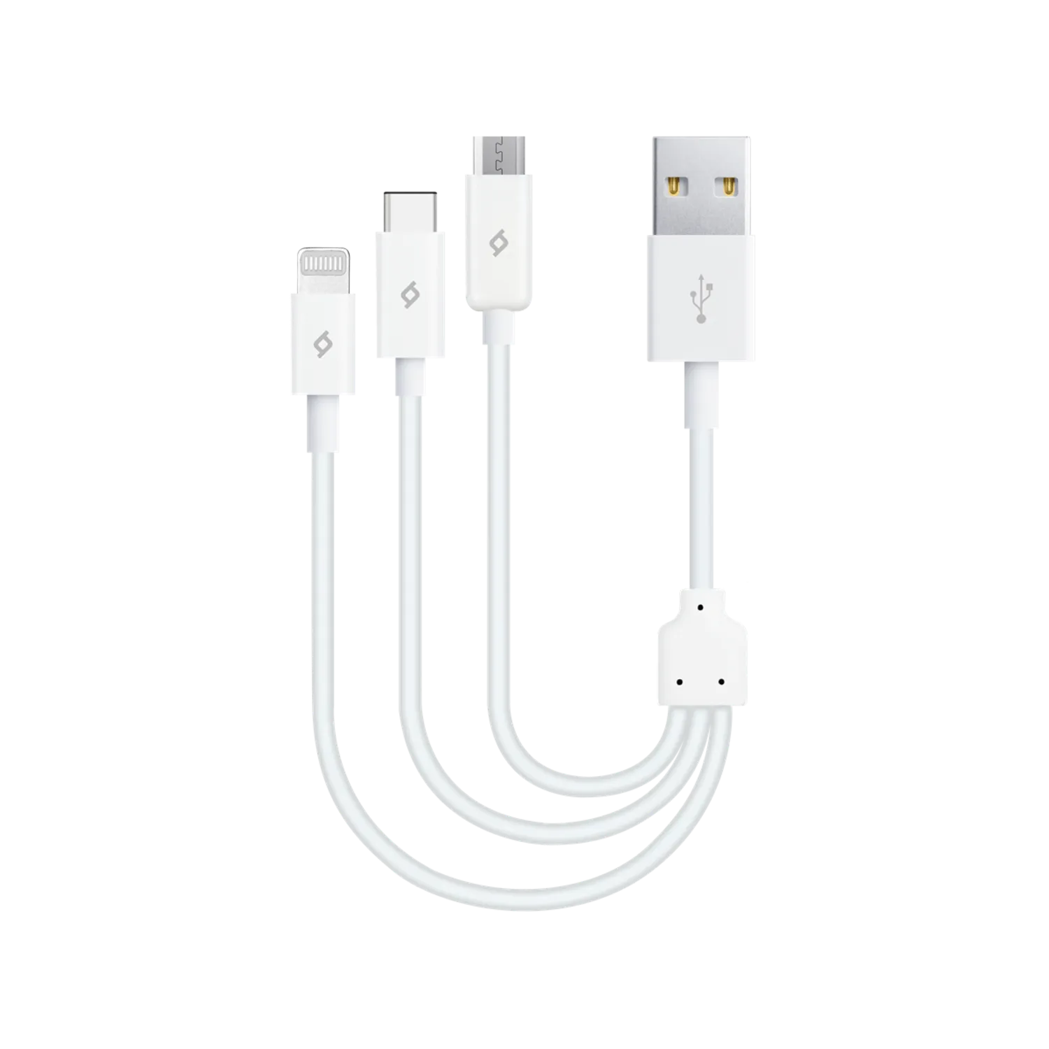 TTEC  2DK13  MiniCable Trio 30cm Şarj Kablosu Type-C, Lightning, Micro USB