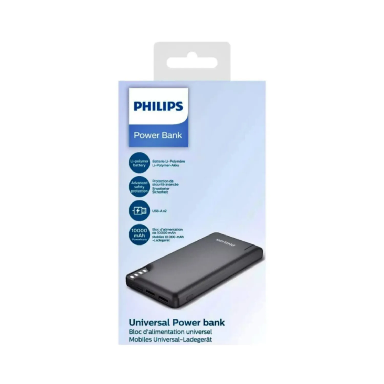 Philips DLP2010NB Siyah 10000 mAh Hızlı Şarj Powerbank