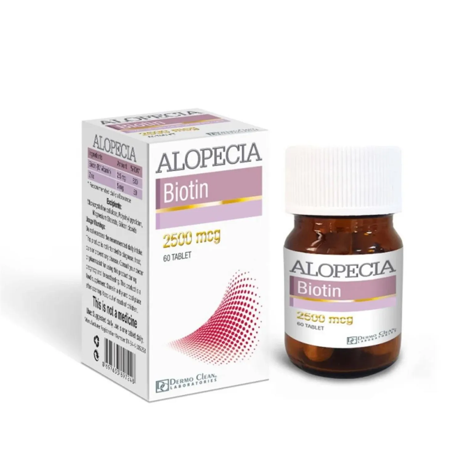 Dermo Clean Alopecia Biotin 2500Mcg 60 Tablet