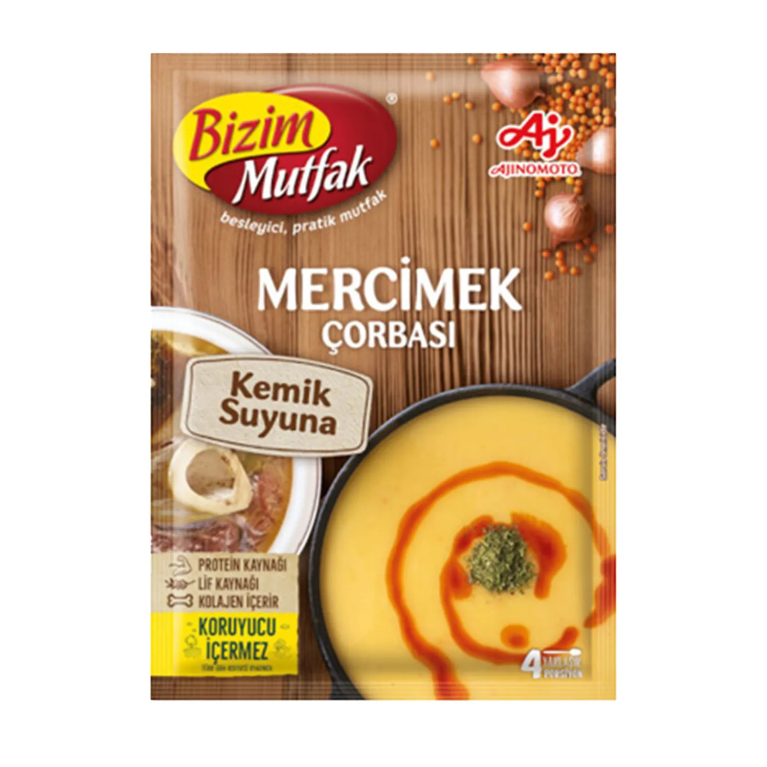 Bizim Mutfak Kemik Sulu Mercimek Çorbası 72 gr