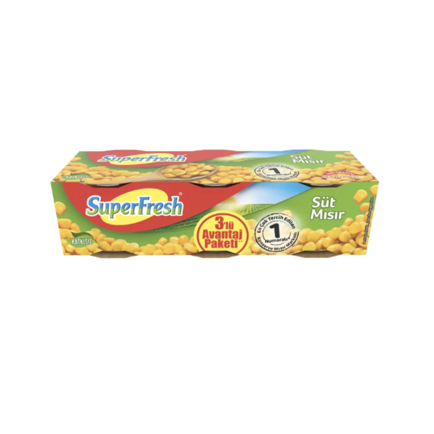 SuperFresh 3lü 200 gr Konserve Mısır