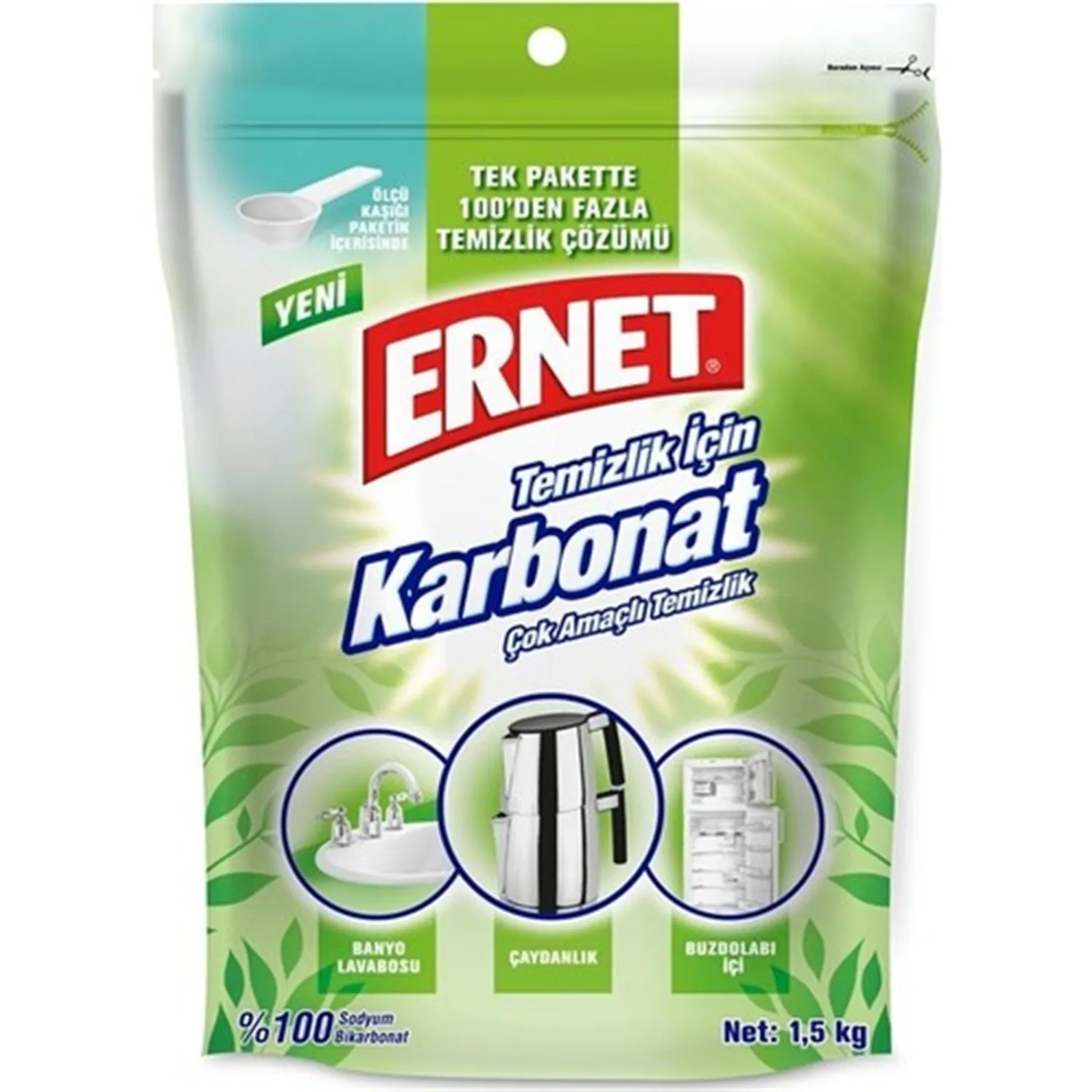 Ernet Temizlik İçin Karbonat 1,5 KG