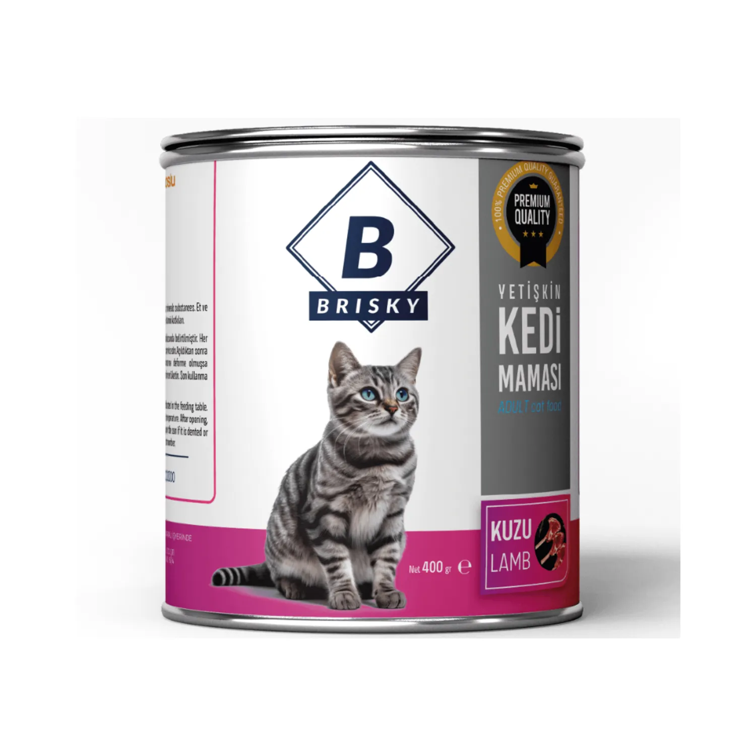 Brısky Yetişkin Kuzu Etli Konserve  Yaş Mama 400 Gr