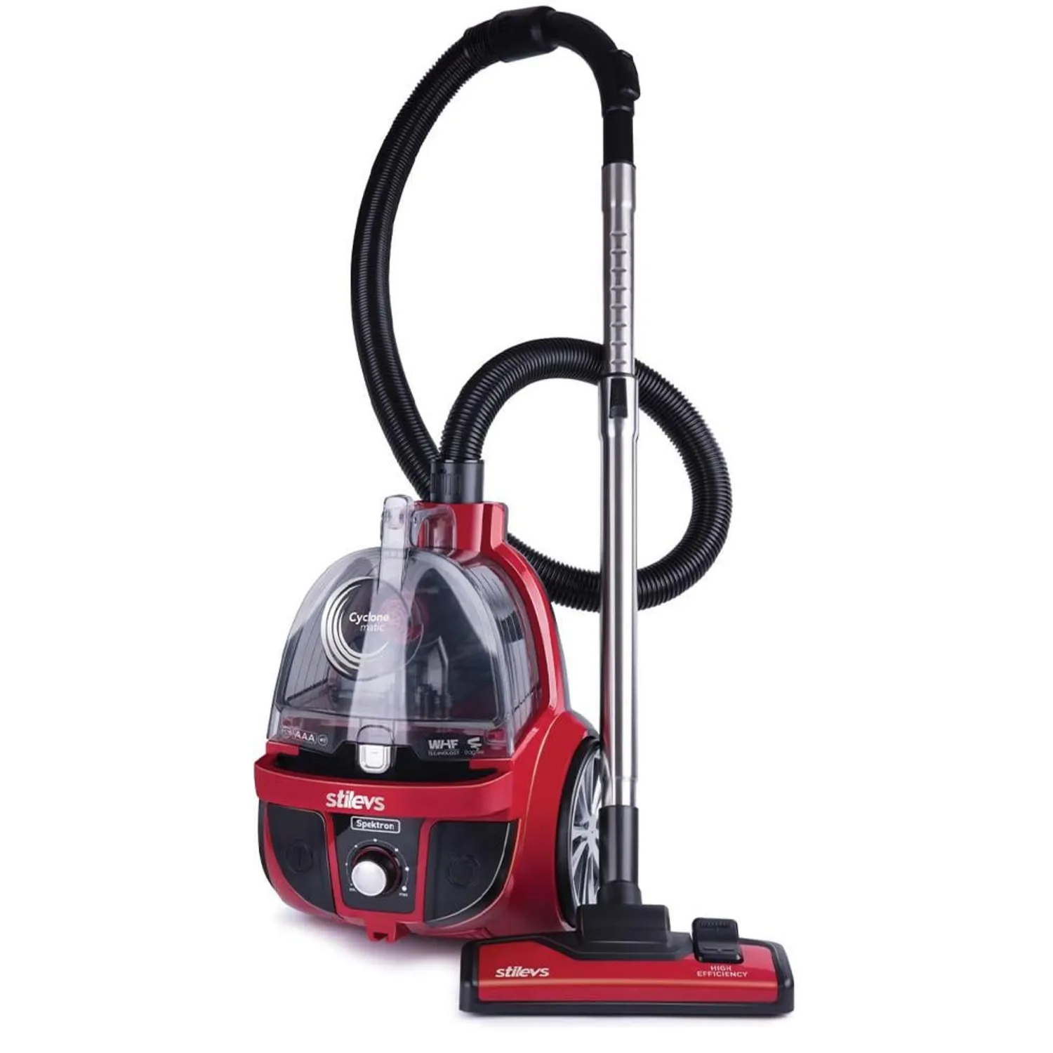 Stilevs Spektron Torbasız Elektrikli Süpürge - Kırmızı&Siyah