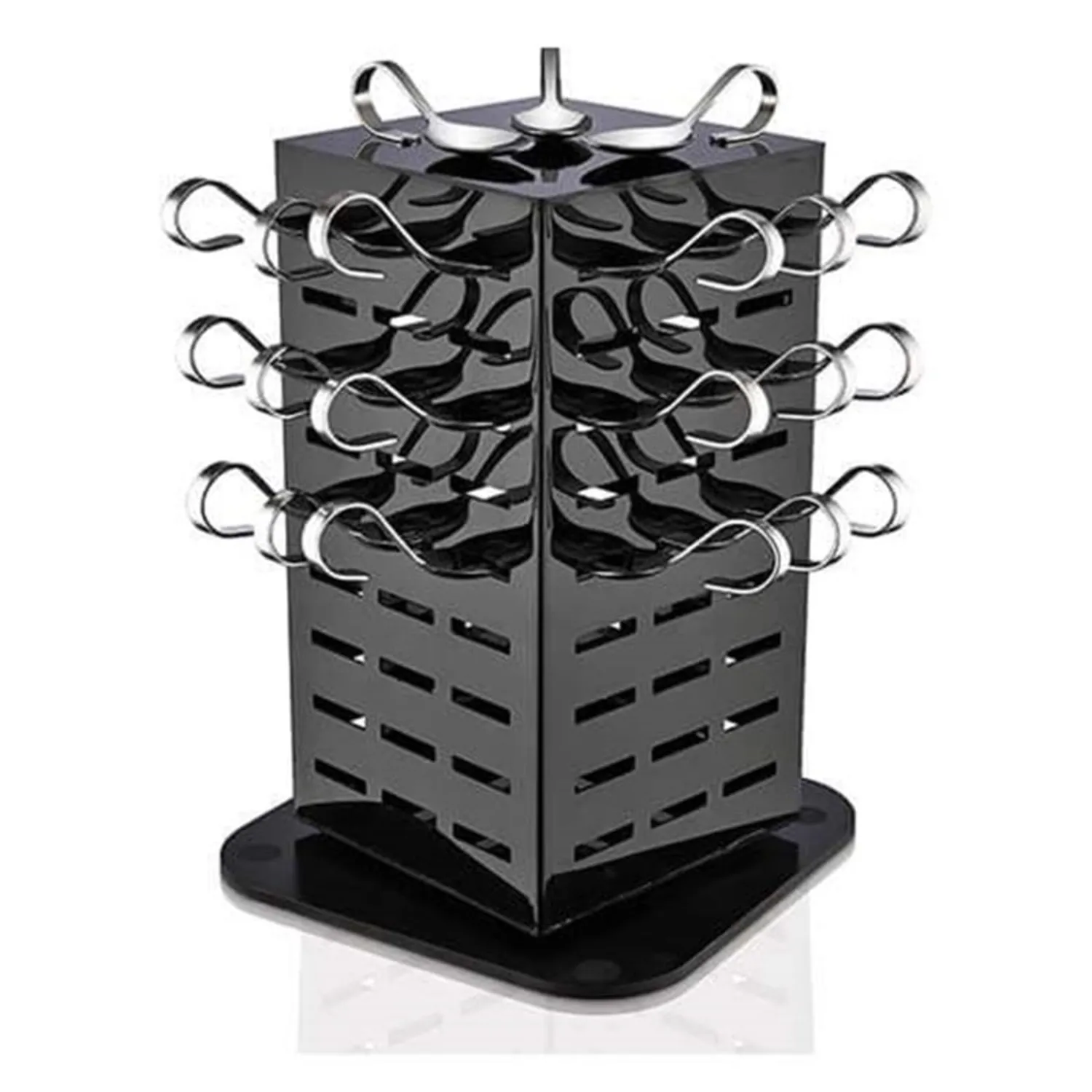 Groovy Dönerli Sunum Kaşık Standı, 21x21x40 Cm