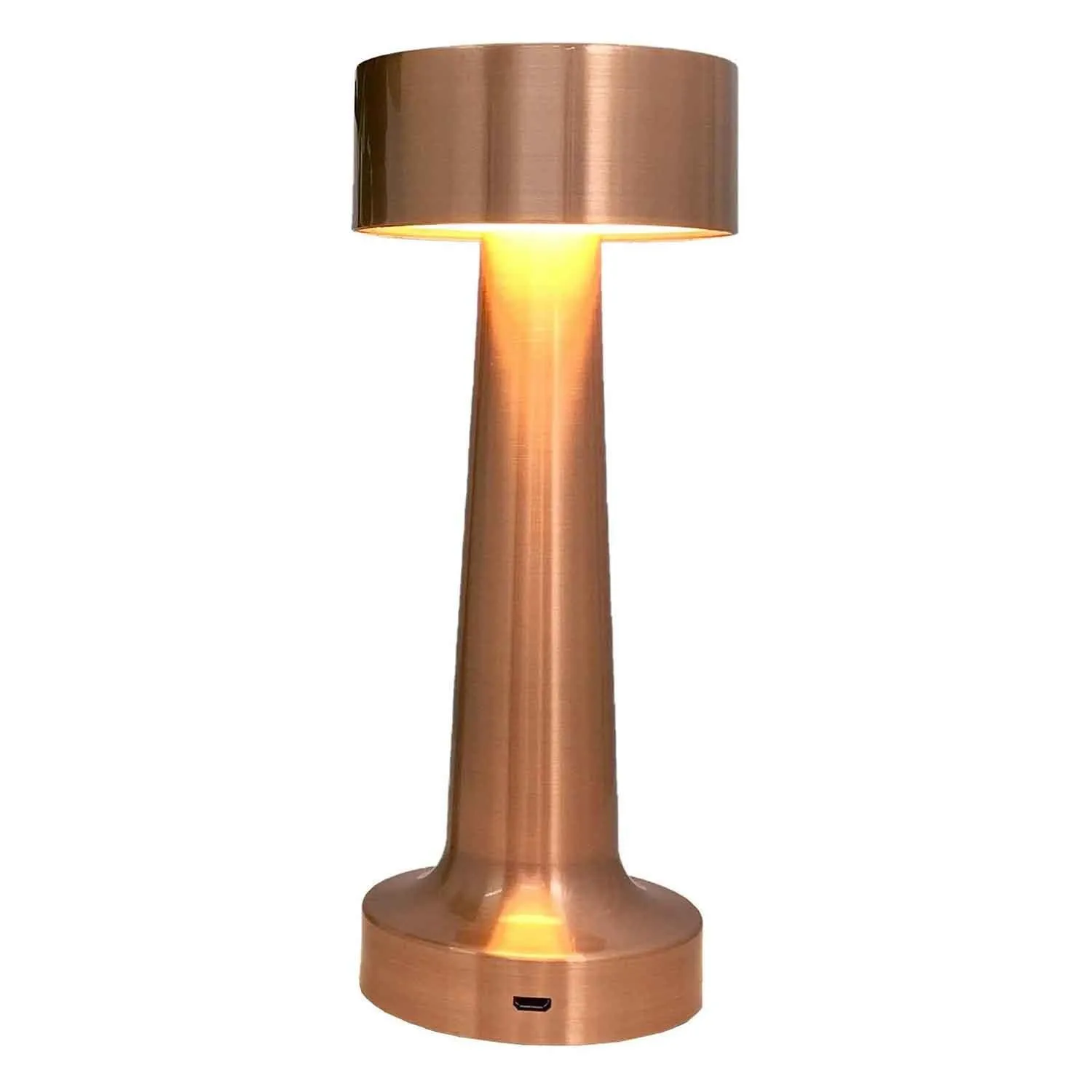 Groovy GRV-810 Şarjlı Masa Lambası, Bakır, 9x21 Cm