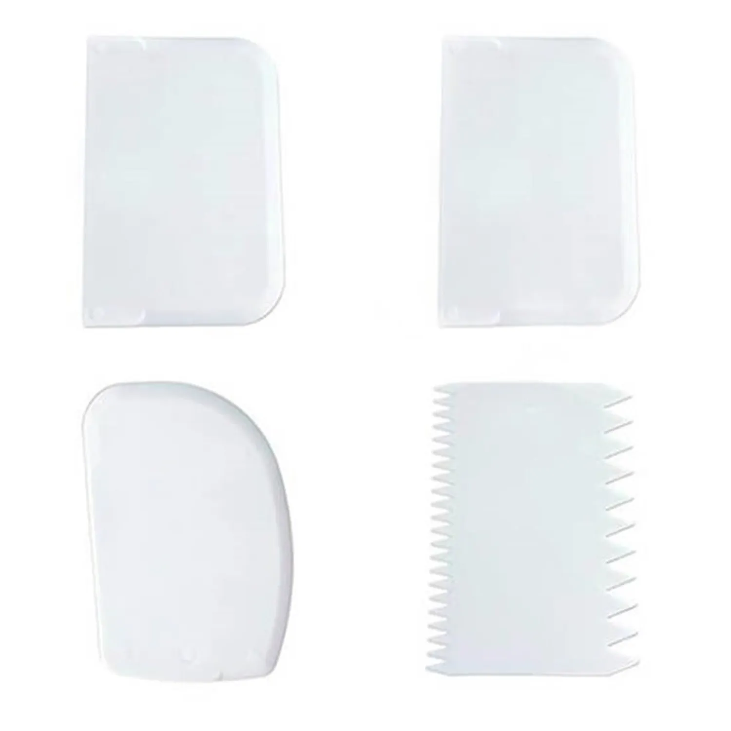 Hamur Kazıyıcı, Kesici, Plastik 4 Lü Eko Set