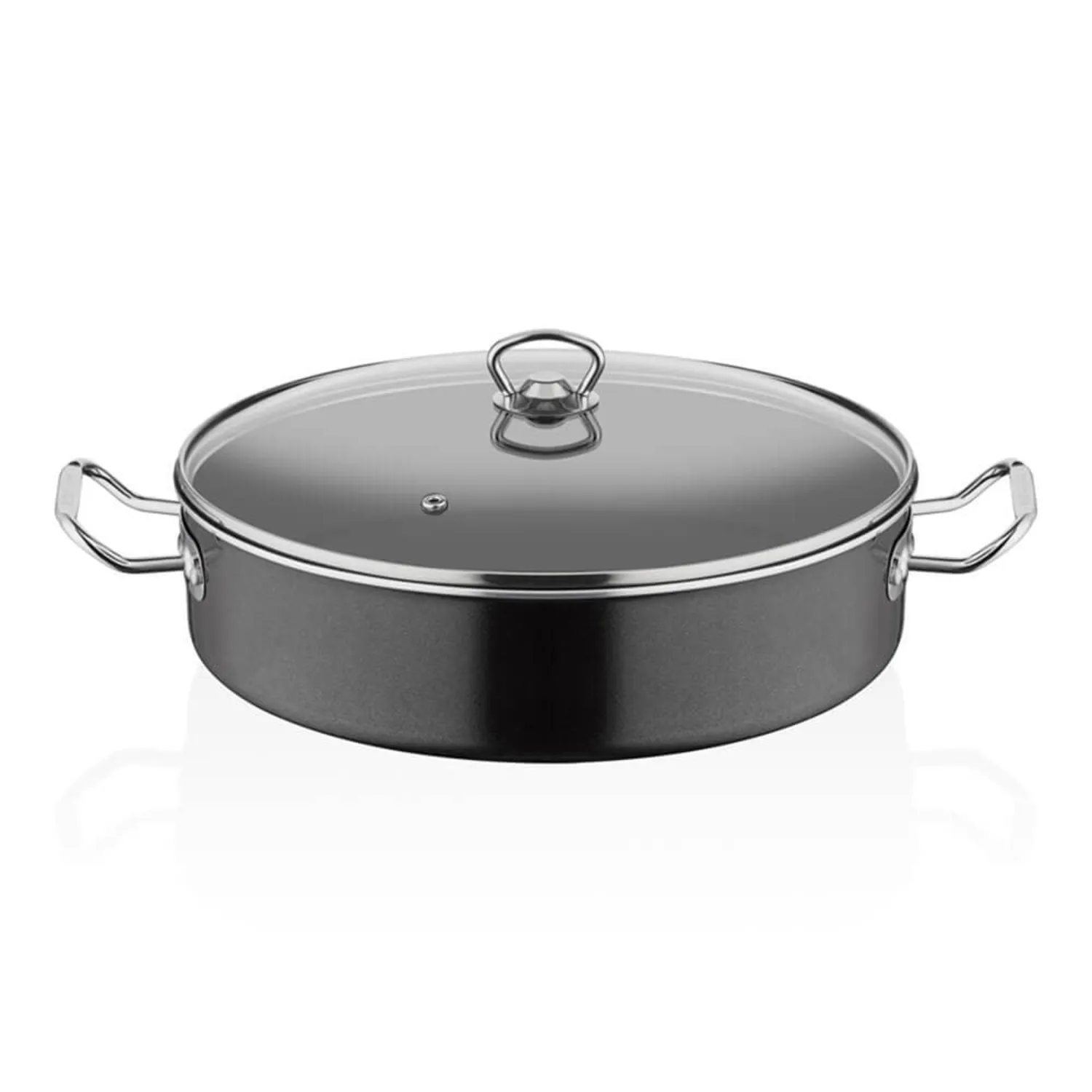 Mega Sığ Tencere, Granit 32 Cm