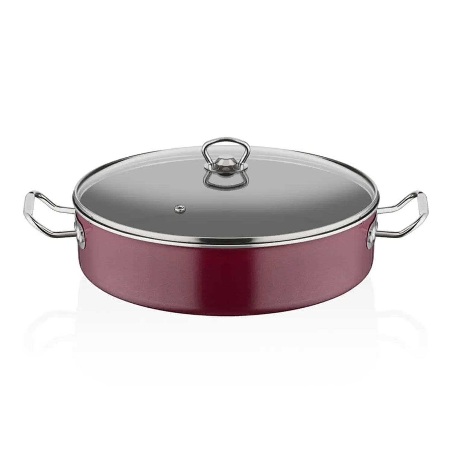 Mega Sığ Tencere, Non Stick Teflon 32 Cm