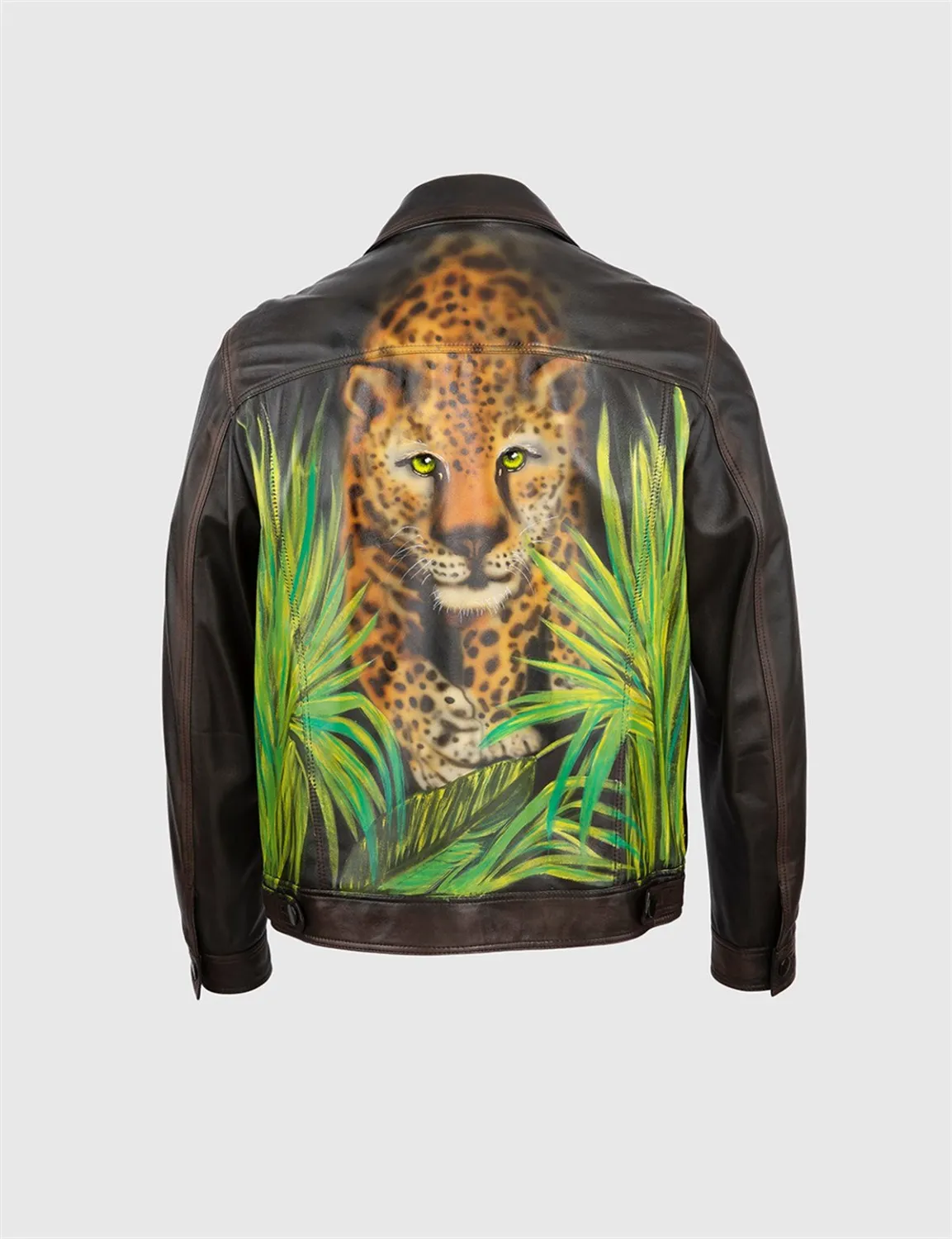 Baird Hakiki Deri Erkek Kahverengi Ceket