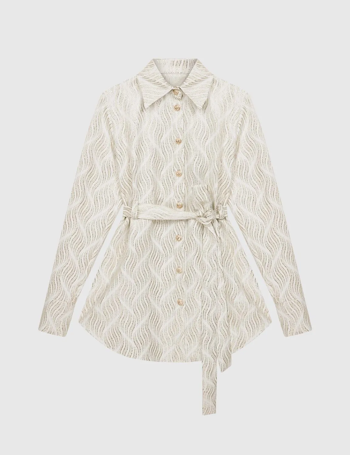 Blandy Kadın Ekru Gömlek