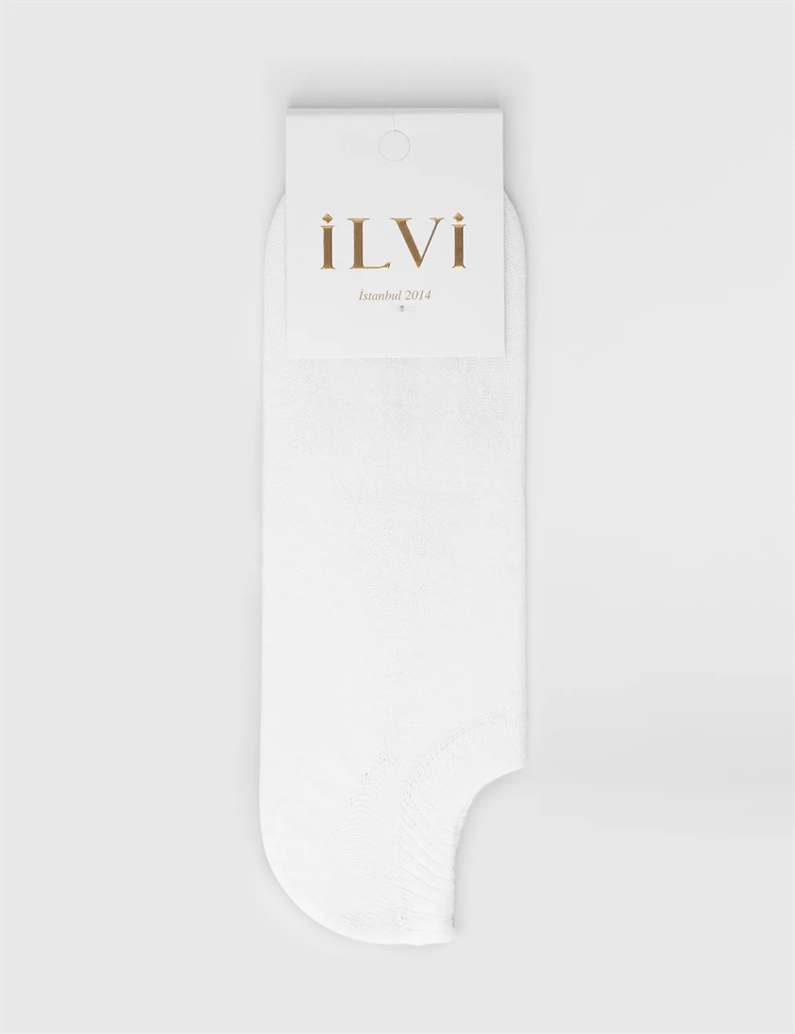 Cavalon Erkek Patik Çorap Beyaz Bambu