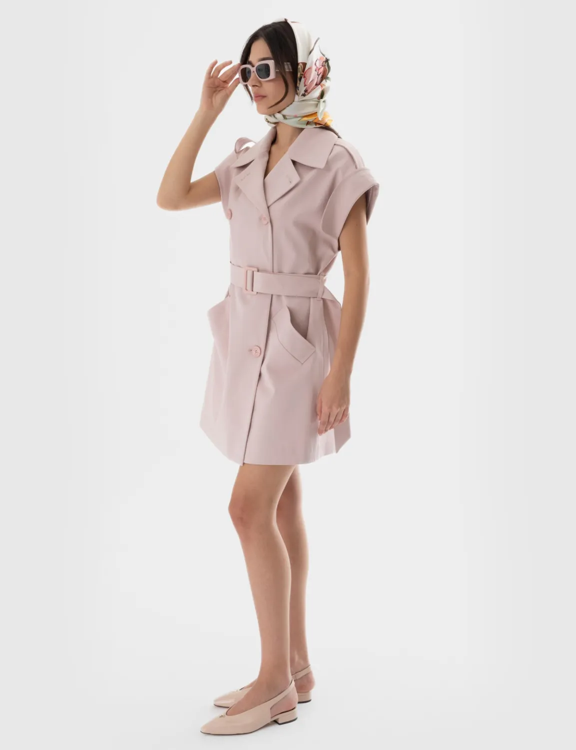 Chala Kadın Elbise Pudra