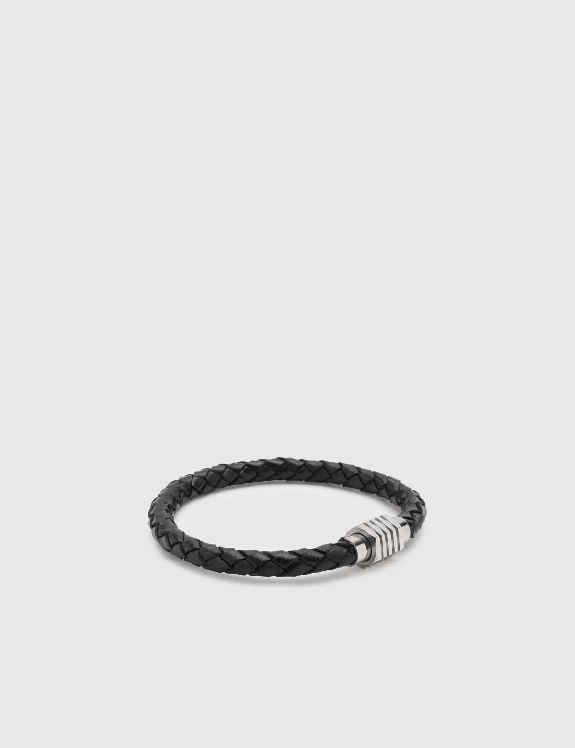 Digby Erkek Hakiki Deri Bileklik Siyah