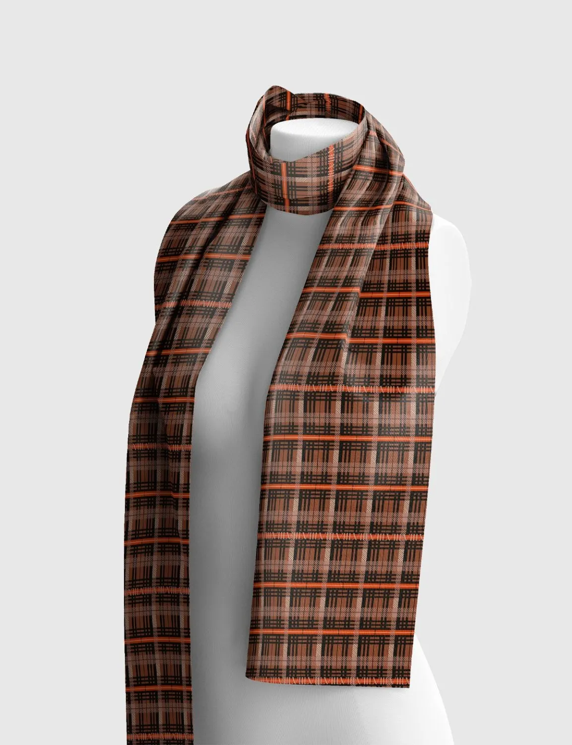 İnez Unısex Şal Kahverengi