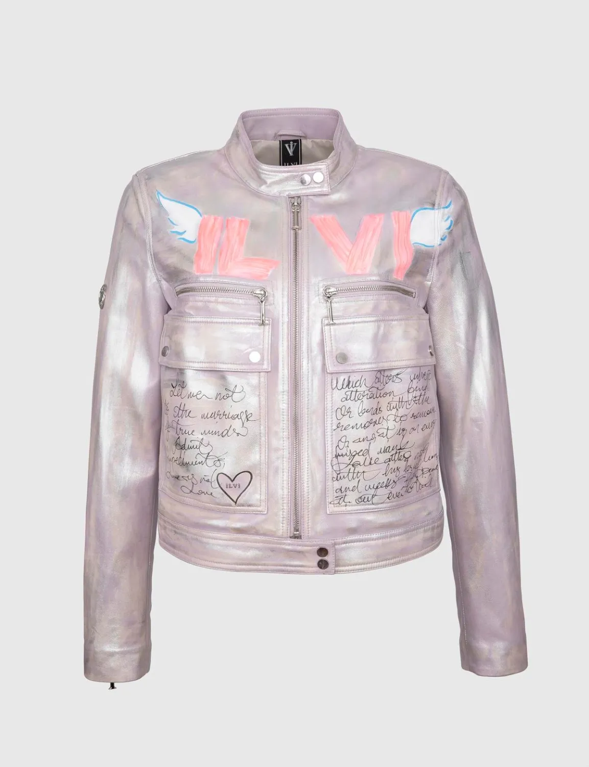 Jonathon Kadın Hakiki Deri Mont Lila