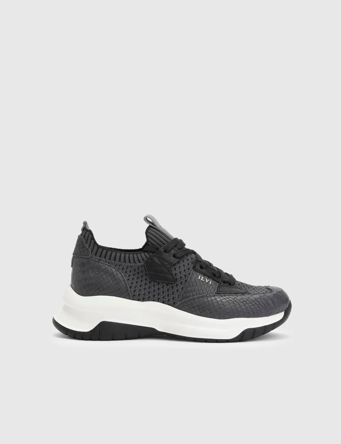 Kenway Hakiki Deri Triko Kadın Lacivert Spor Ayakkabı