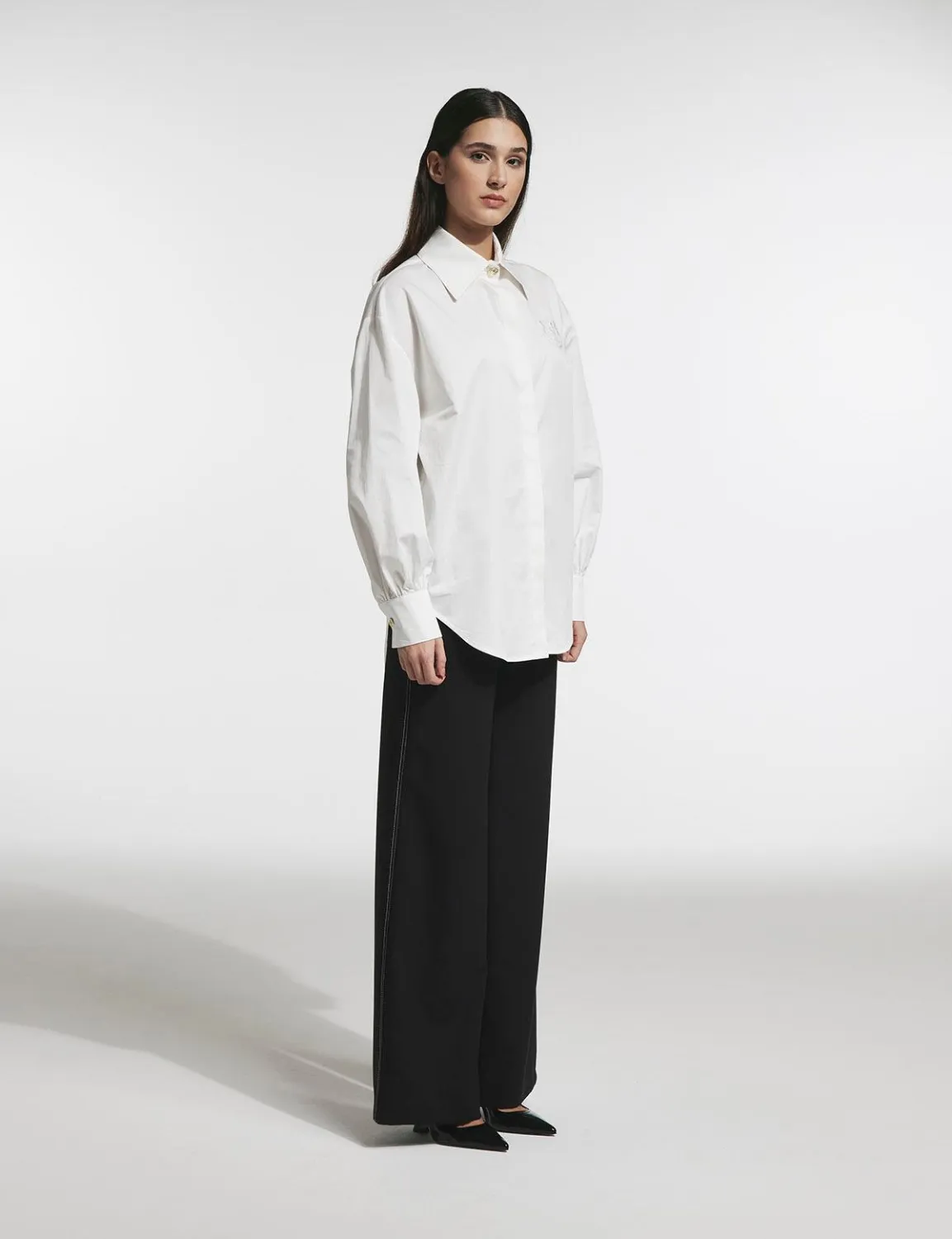 Pega Kadın Gömlek Beyaz