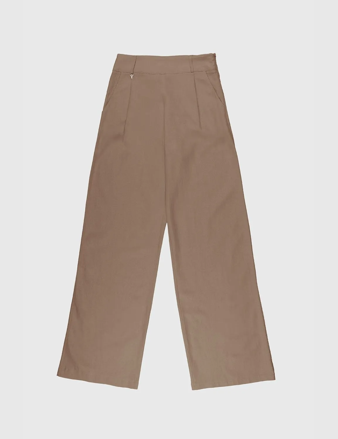 Perri Keten Kahverengi Kadın Pantolon