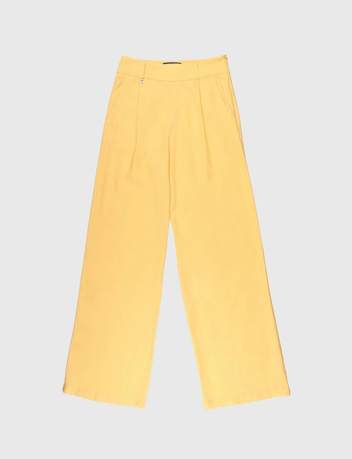 Perri Keten Sarı Kadın Pantolon