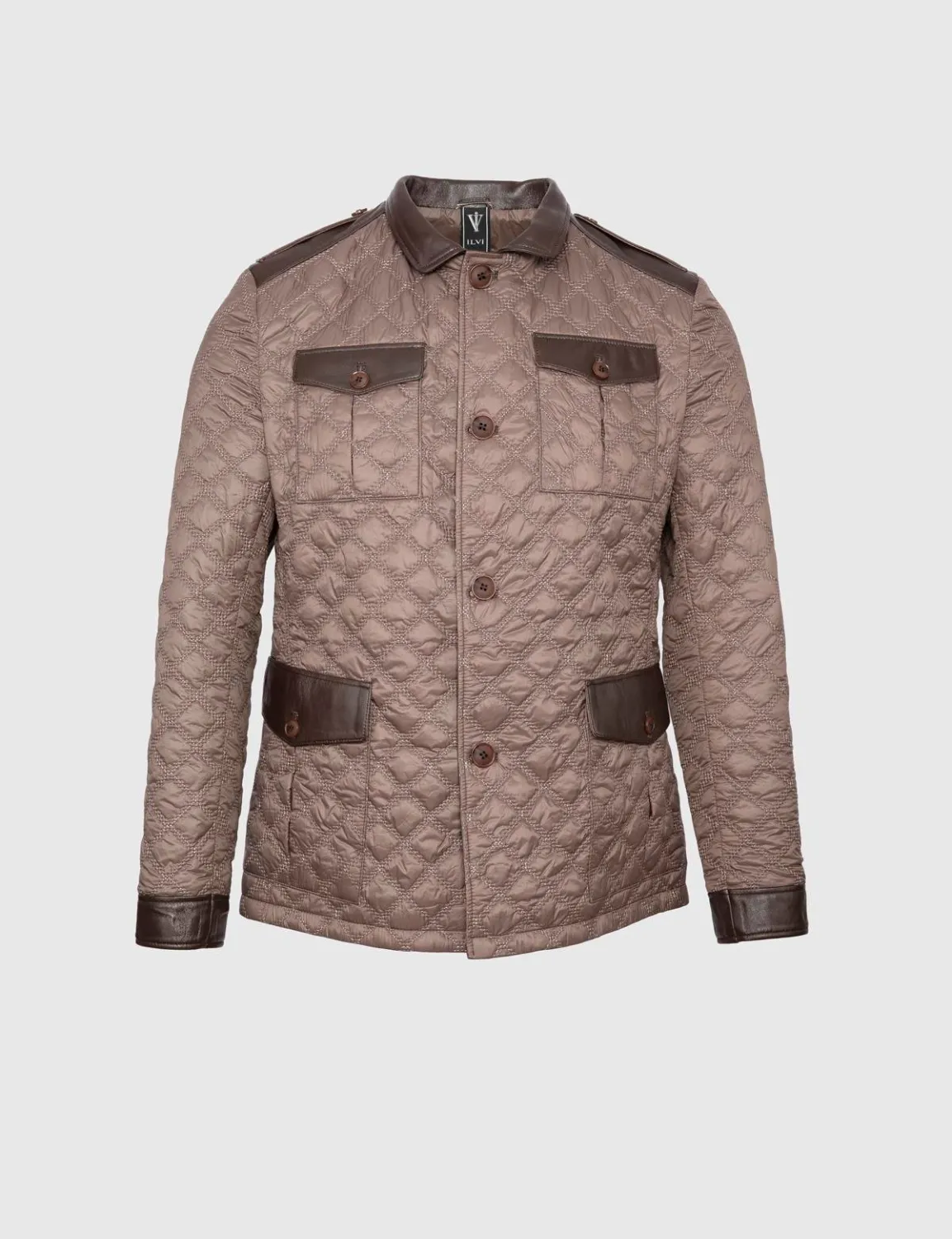 Rivne Hakiki Deri Erkek Vizon Mont