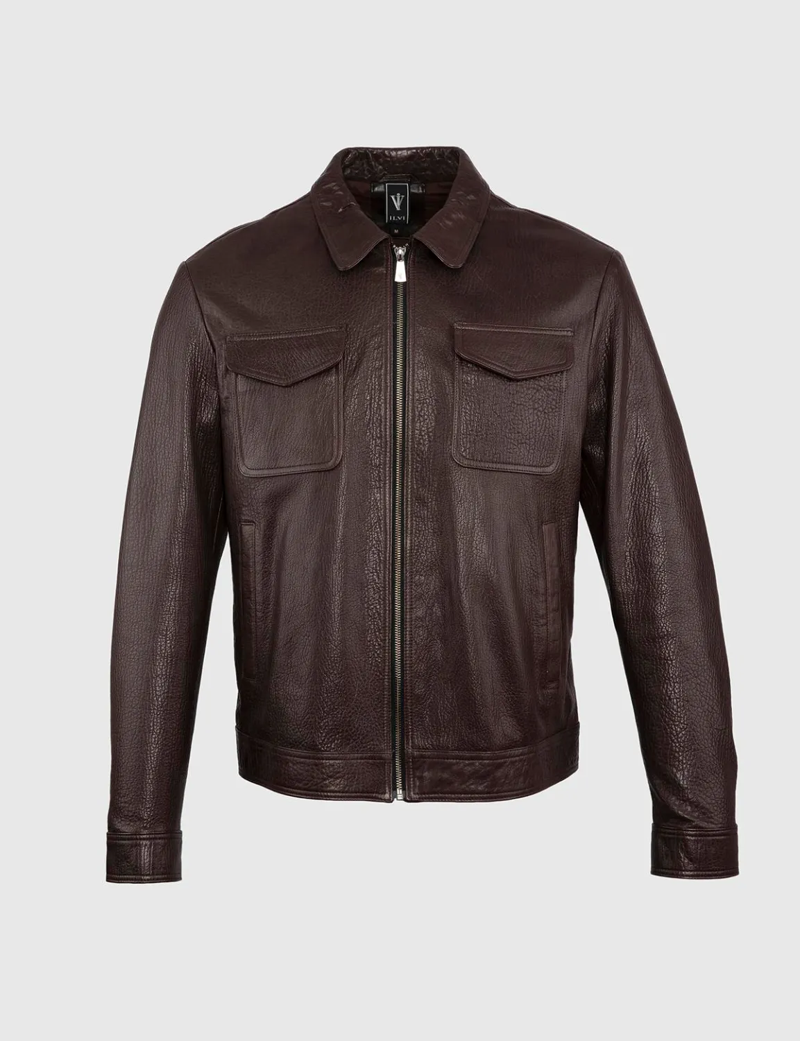 Rowan Hakiki Deri Erkek Kahverengi Mont