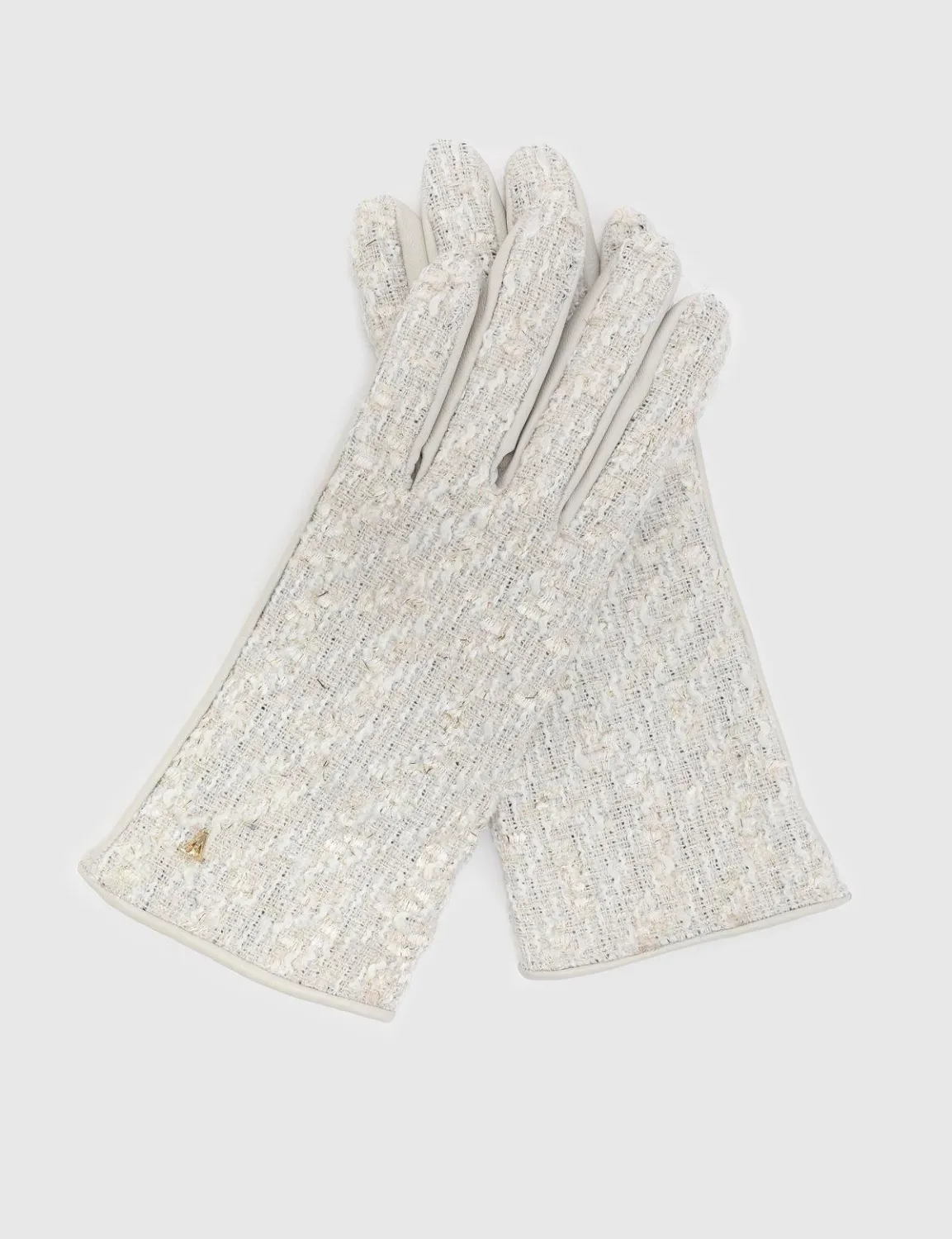 Sivira Hakiki Deri Ekru Kadın Eldiven