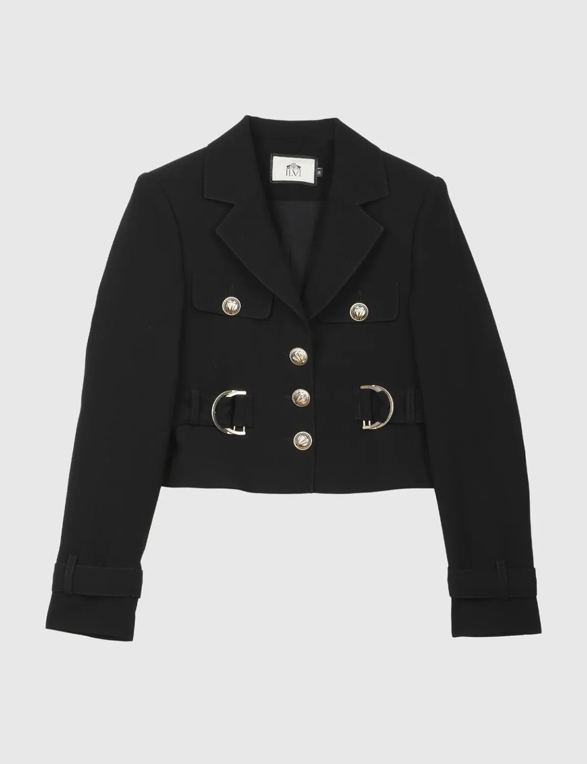 Tomris Krep Siyah Kadın Ceket