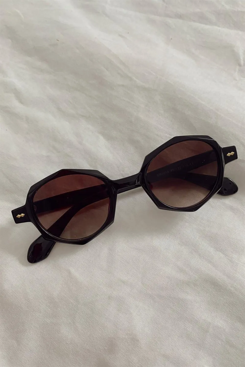 Kristal Çerçeveli Güneş Gözlüğü Siyah