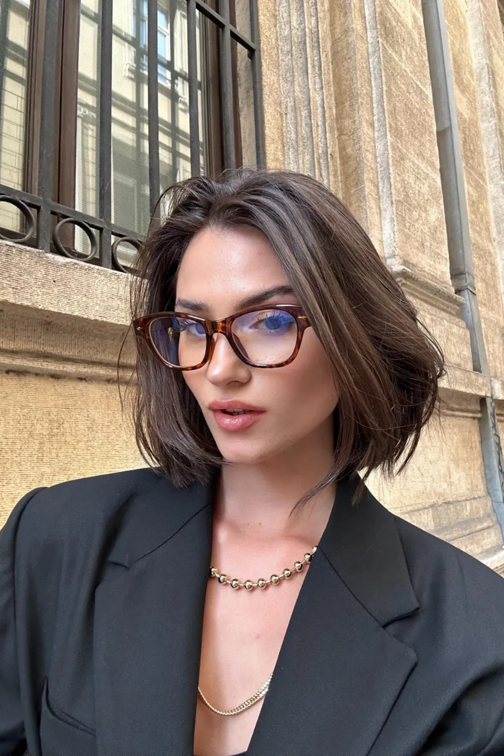 Leo Desen Cat-Eye Gözlük Kahve