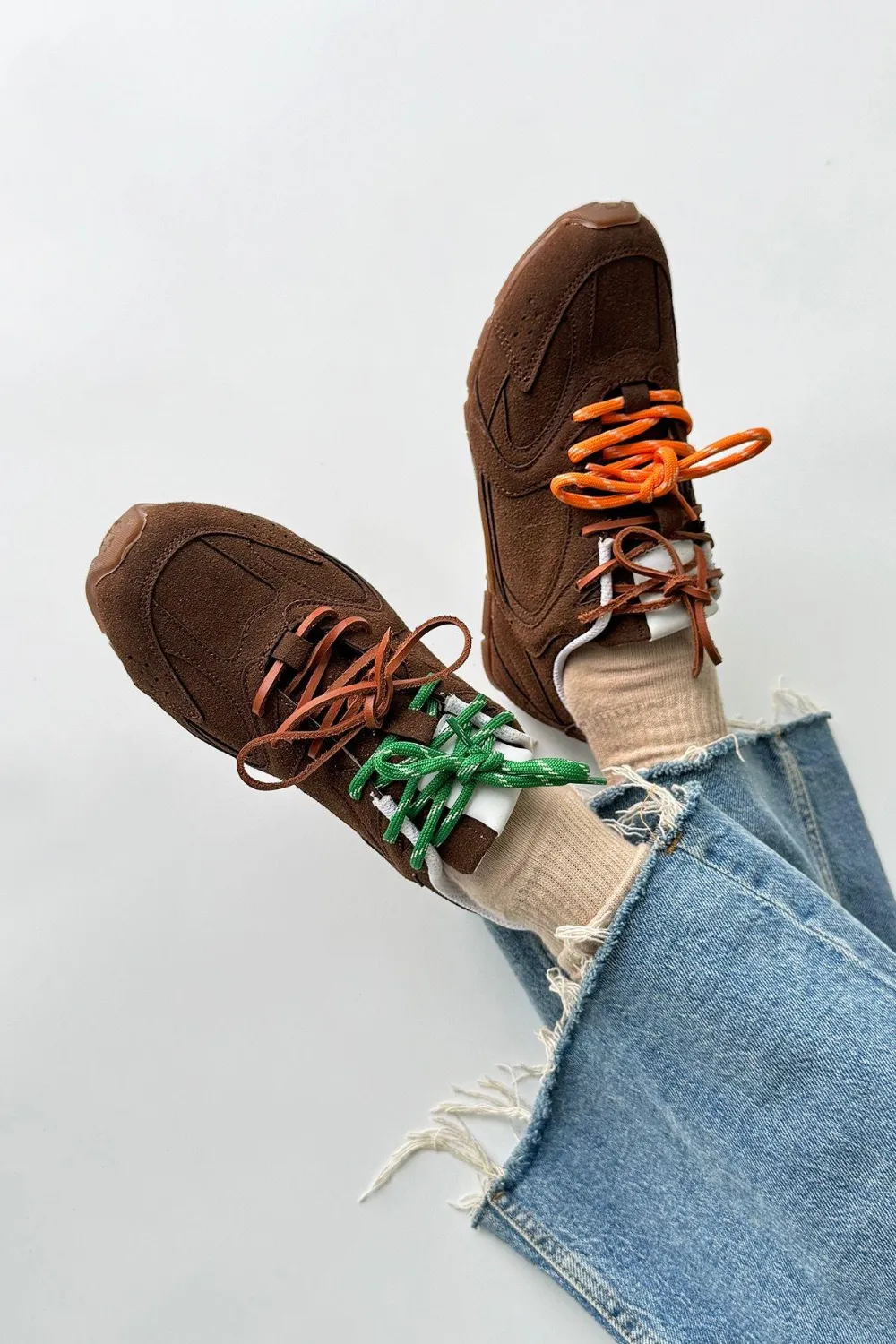 Lera Kadın  Süet Spor Ayakkabı Kahve