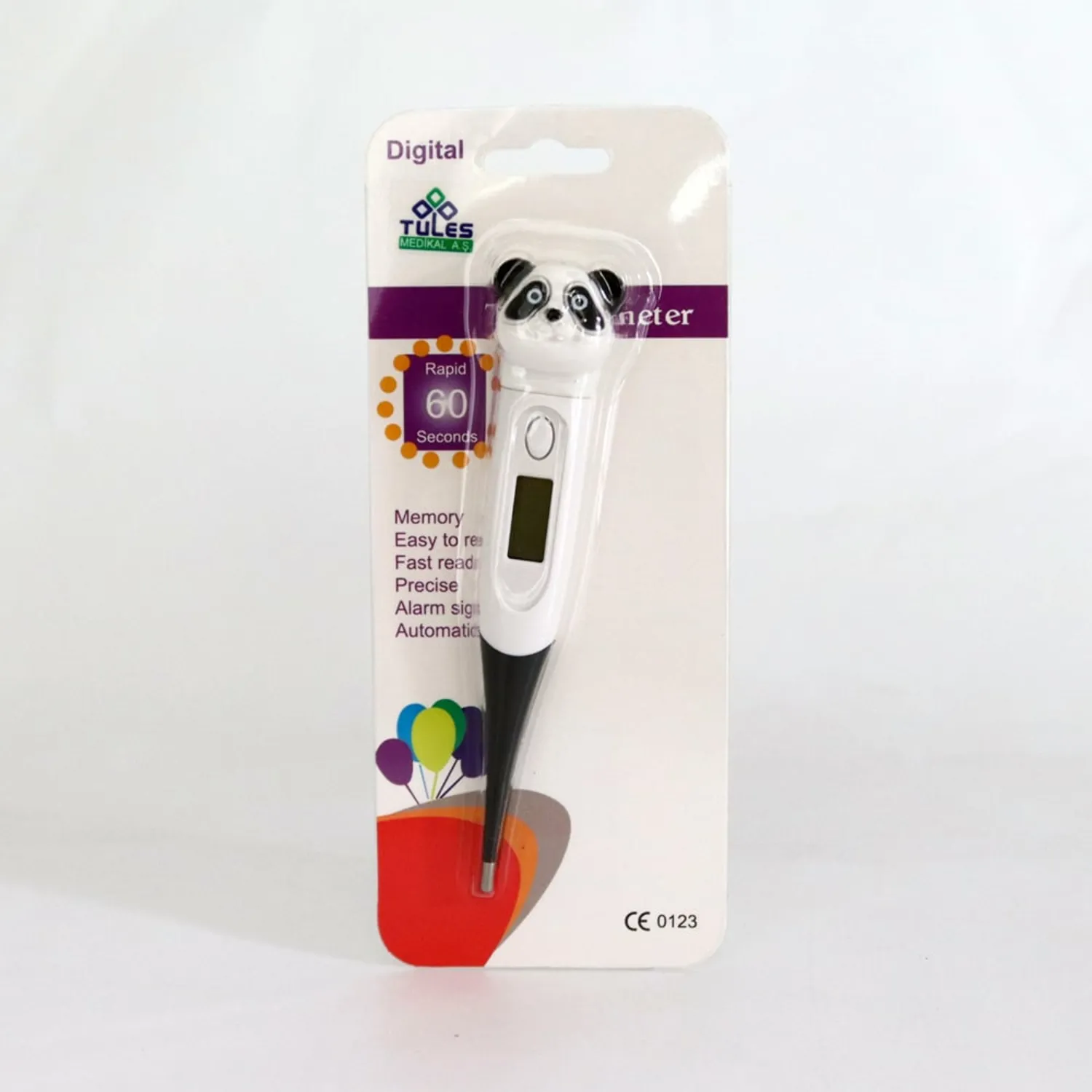 Tules Panda Figürlü Esnek Uçlu Dijital Ateş Ölçer (Derece)