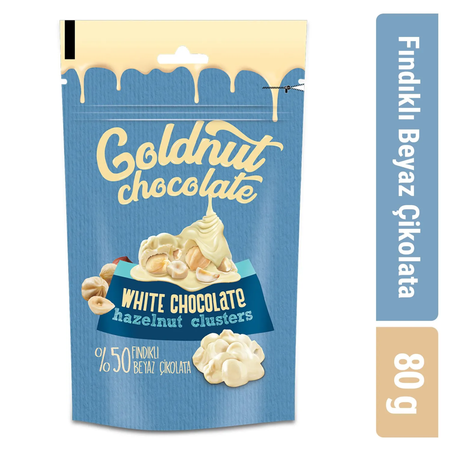 Goldnut Beyaz Çikolata Fındıklı Cluster 80 gr