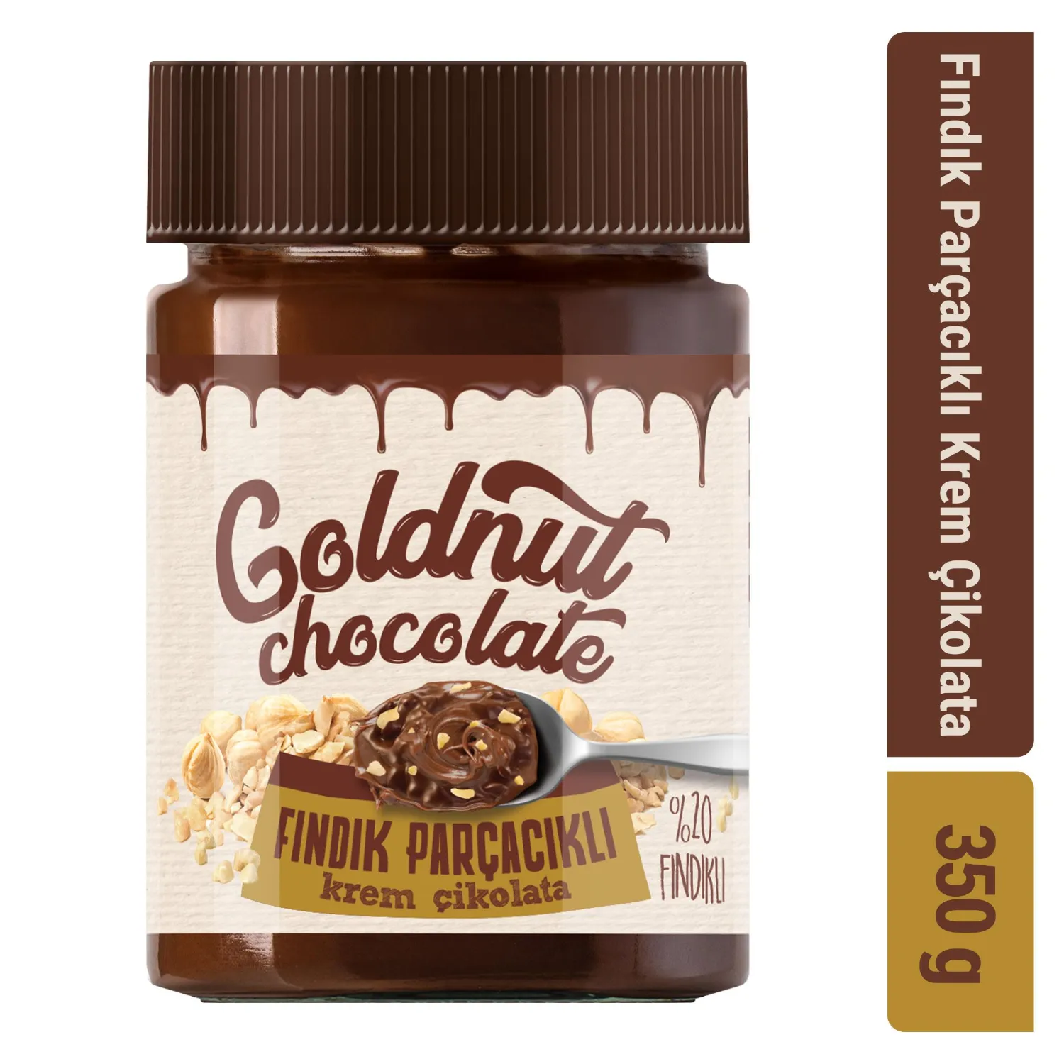 Goldnut Fındık Parçacıklı Krem Çikolata 350 gr