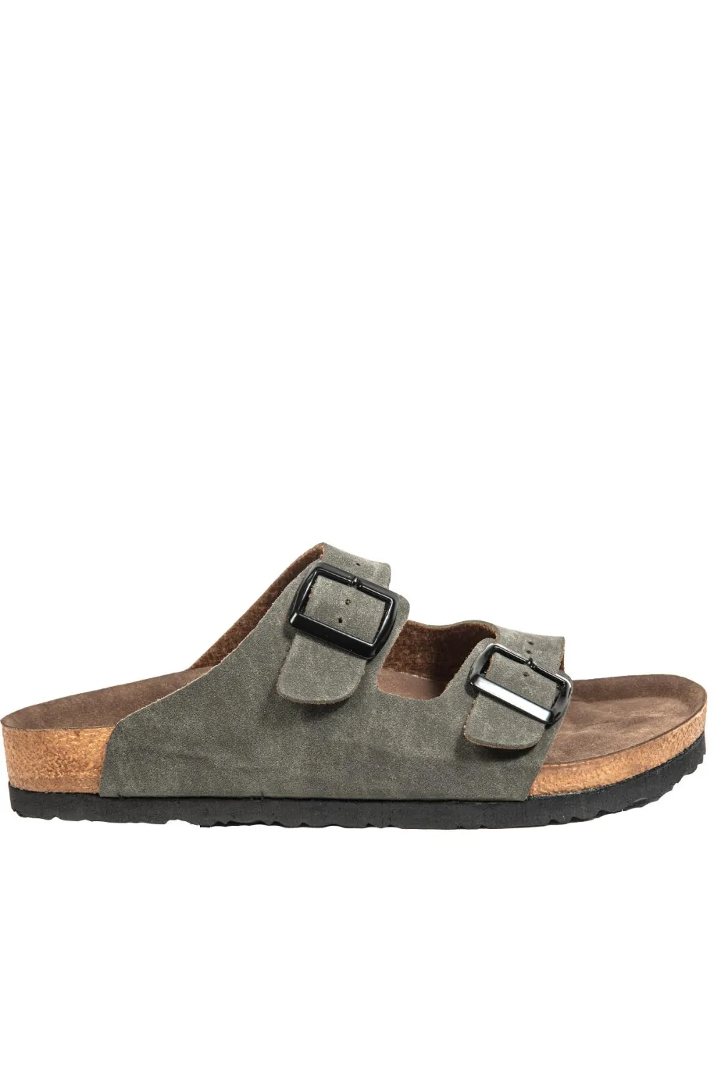 241302 Haki Nubuk Erkek Terlik