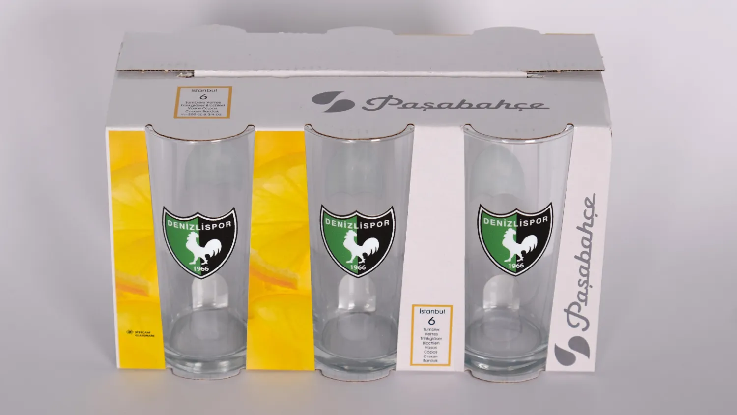 Denizlispor Bardak uzun 6 tane