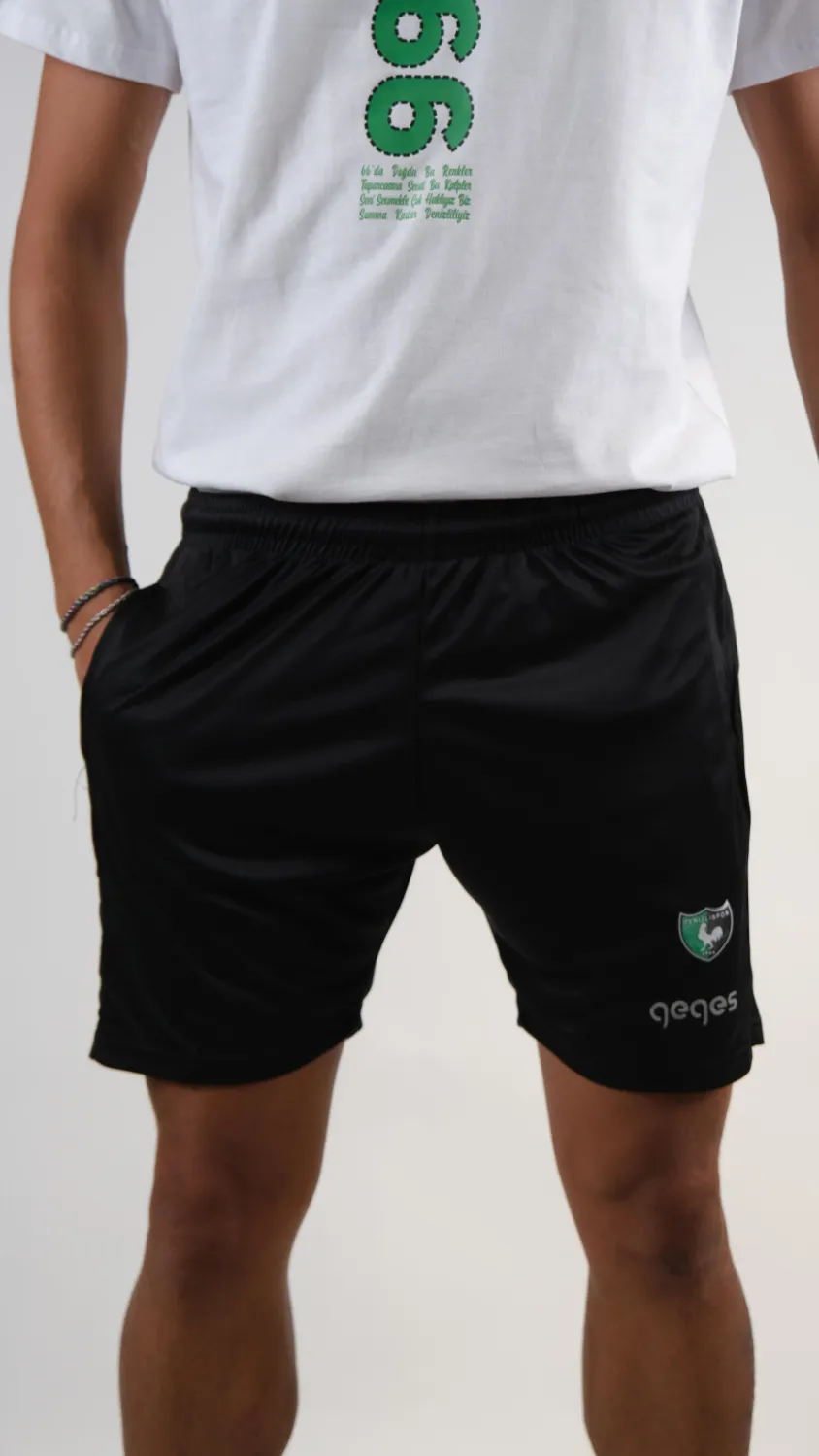 Denizlispor siyah Erkek Şort